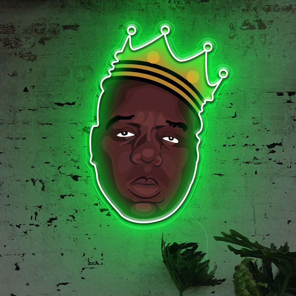 Biggie Smalls Neon Art