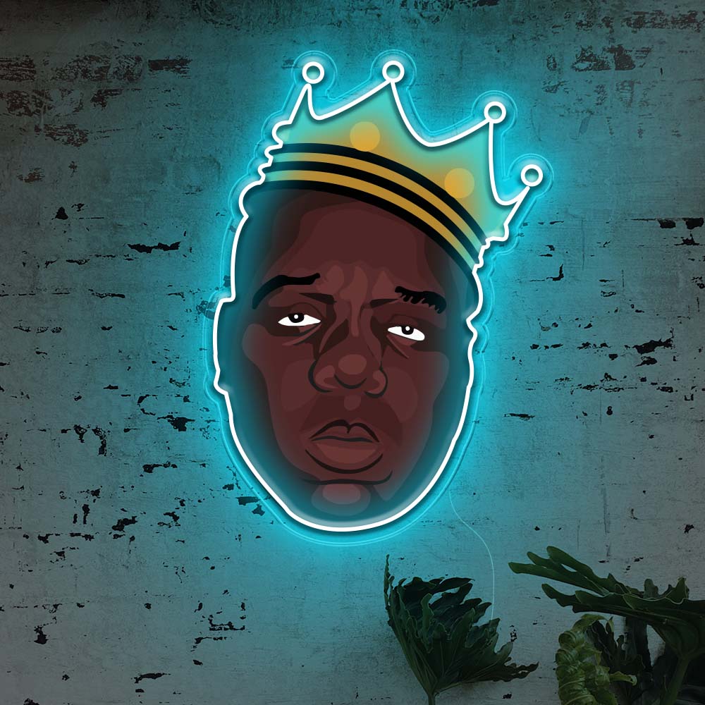 Biggie Smalls Neon Art