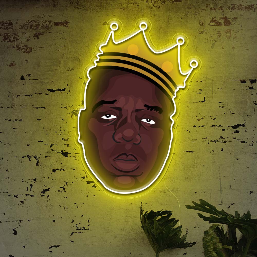 Biggie Smalls Neon Art