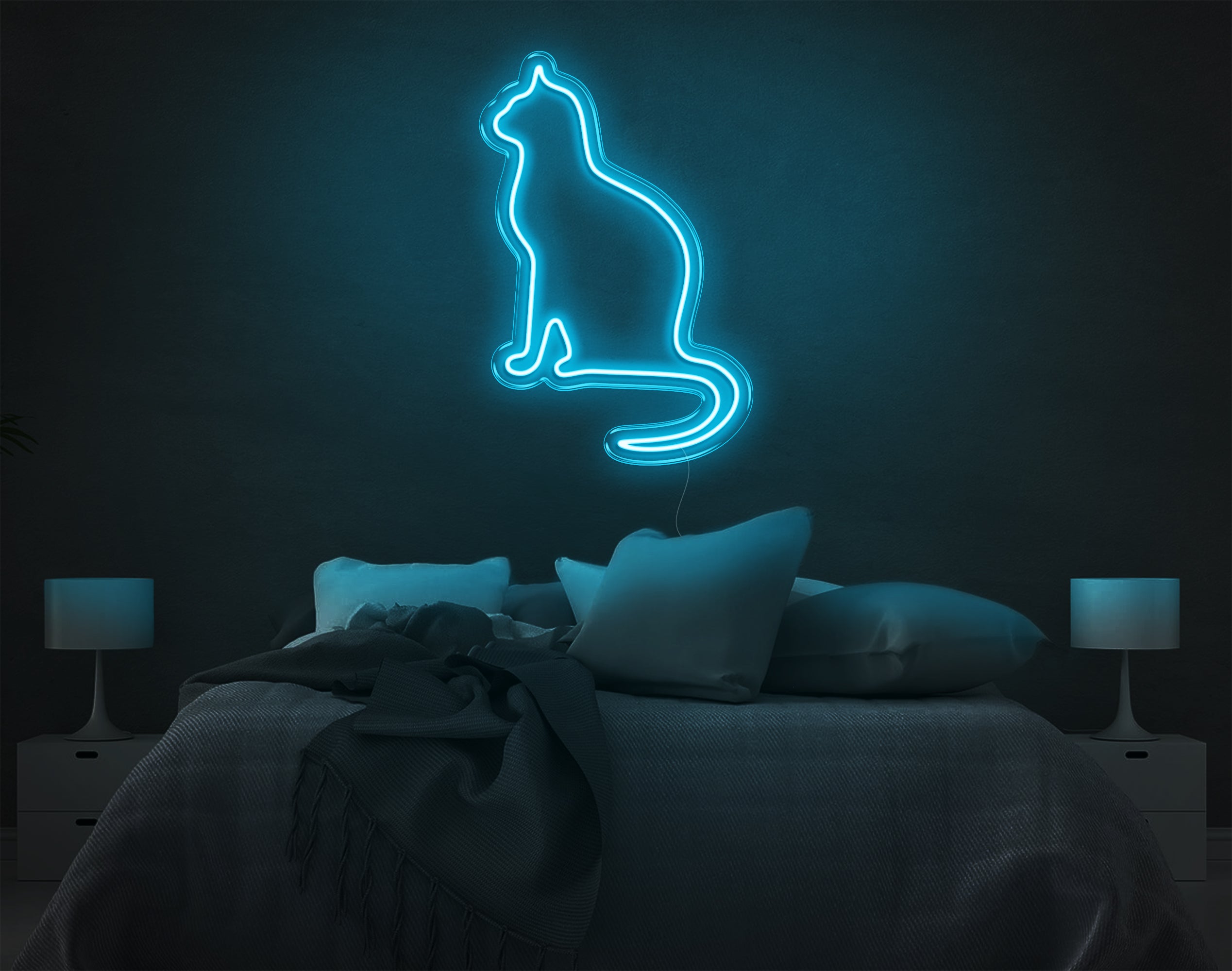 Neon cat deals light