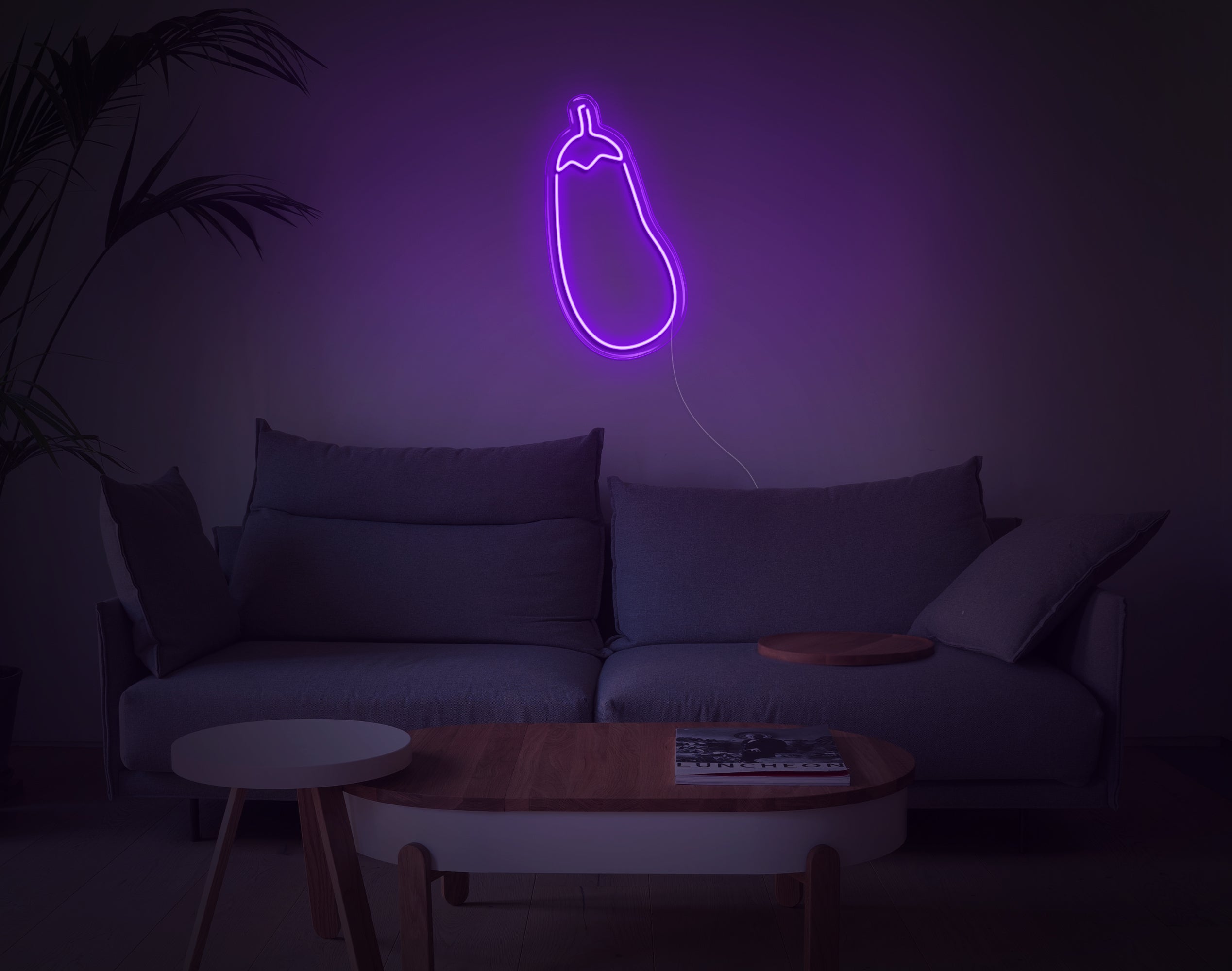 Eggplant LED Neon Sign