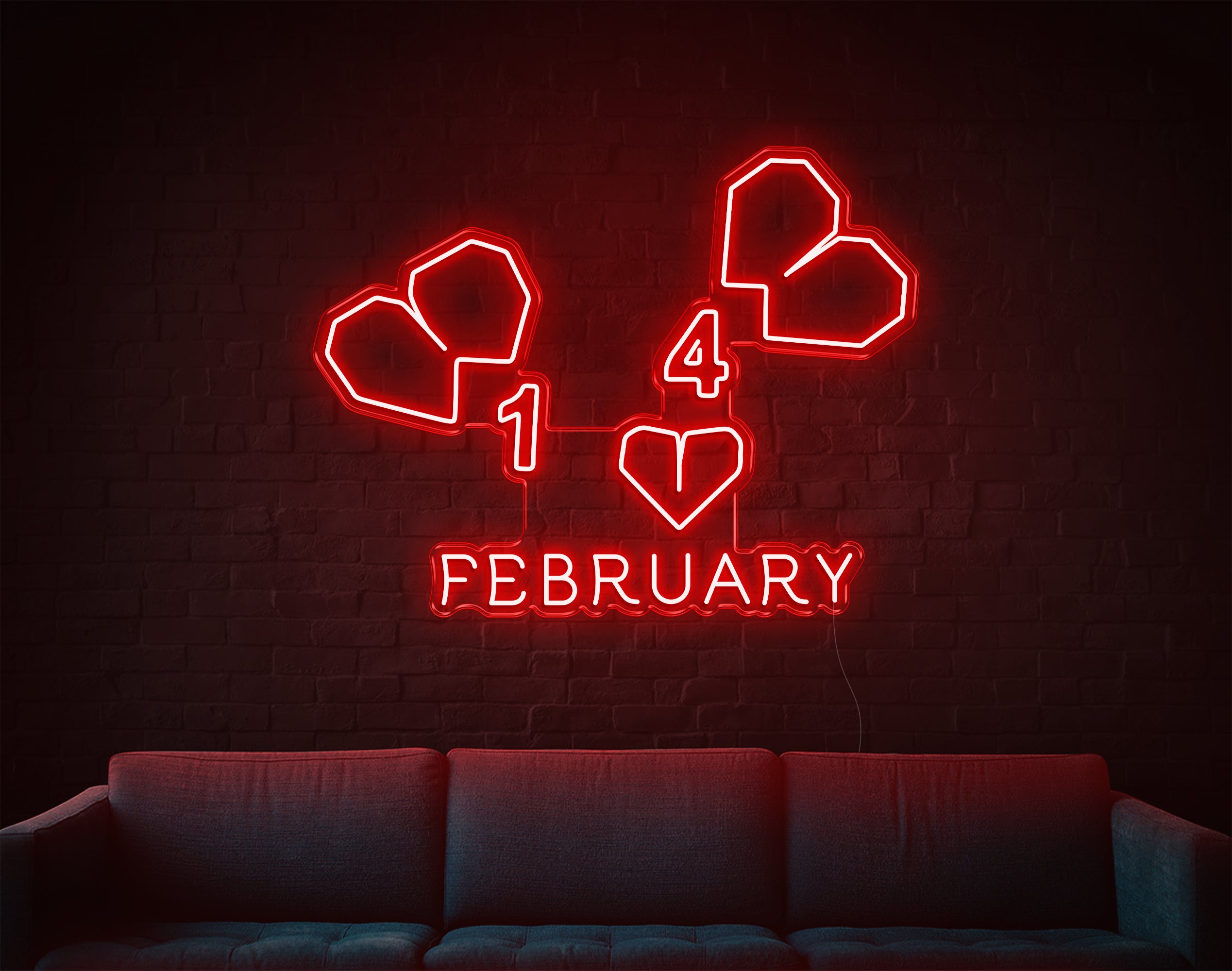 February LED Neon Sign