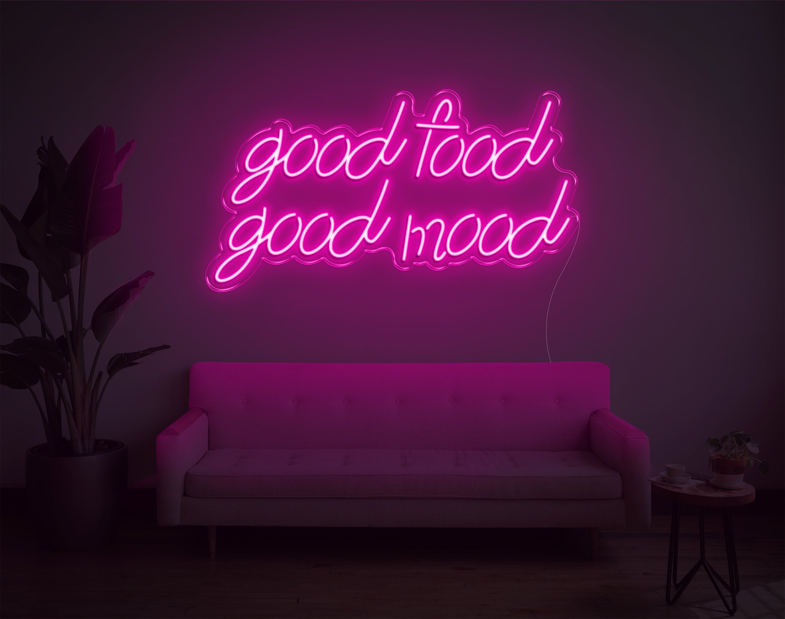 Good Food Good Mood LED Neon Sign