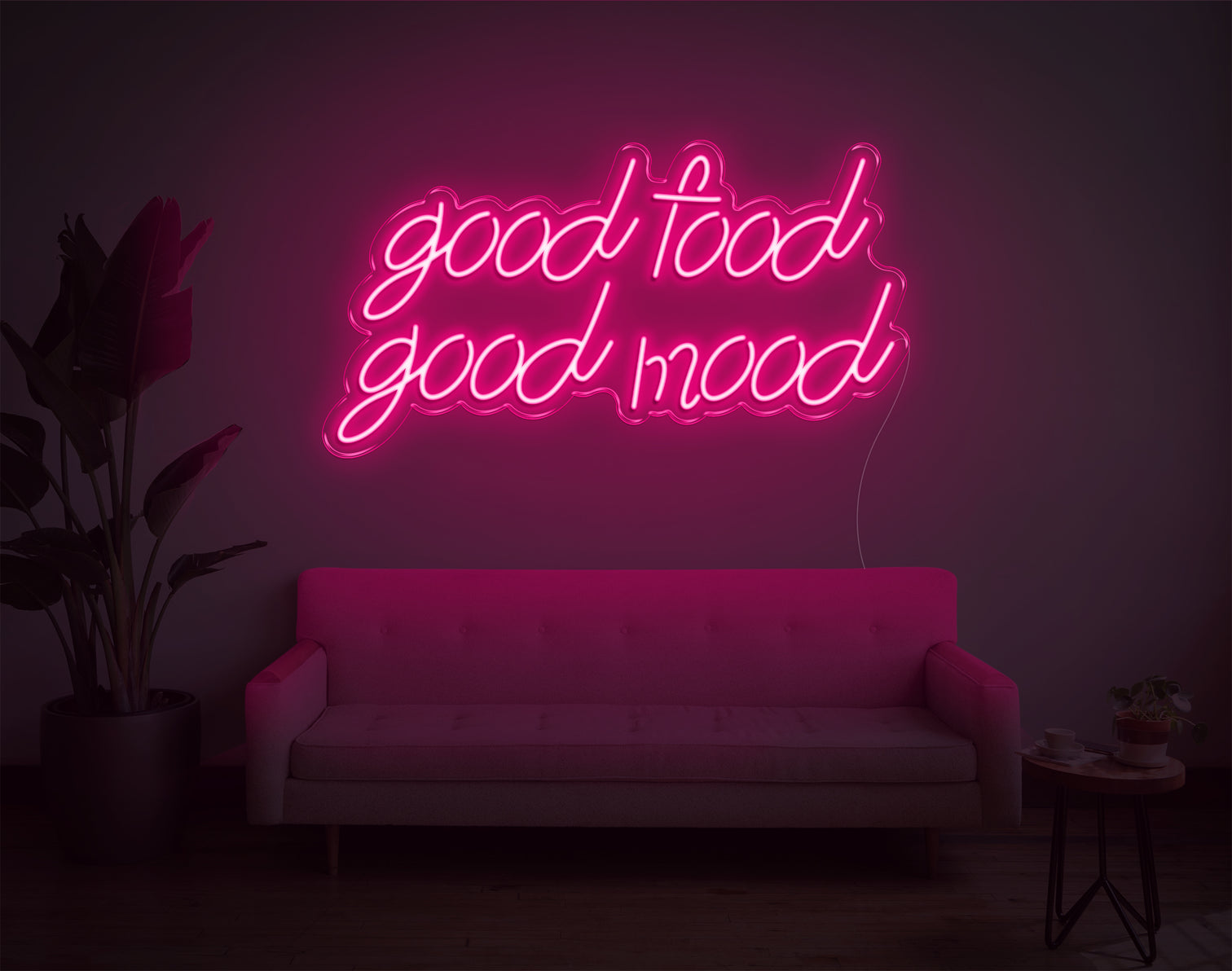 Good Food Good Mood Neon Sign