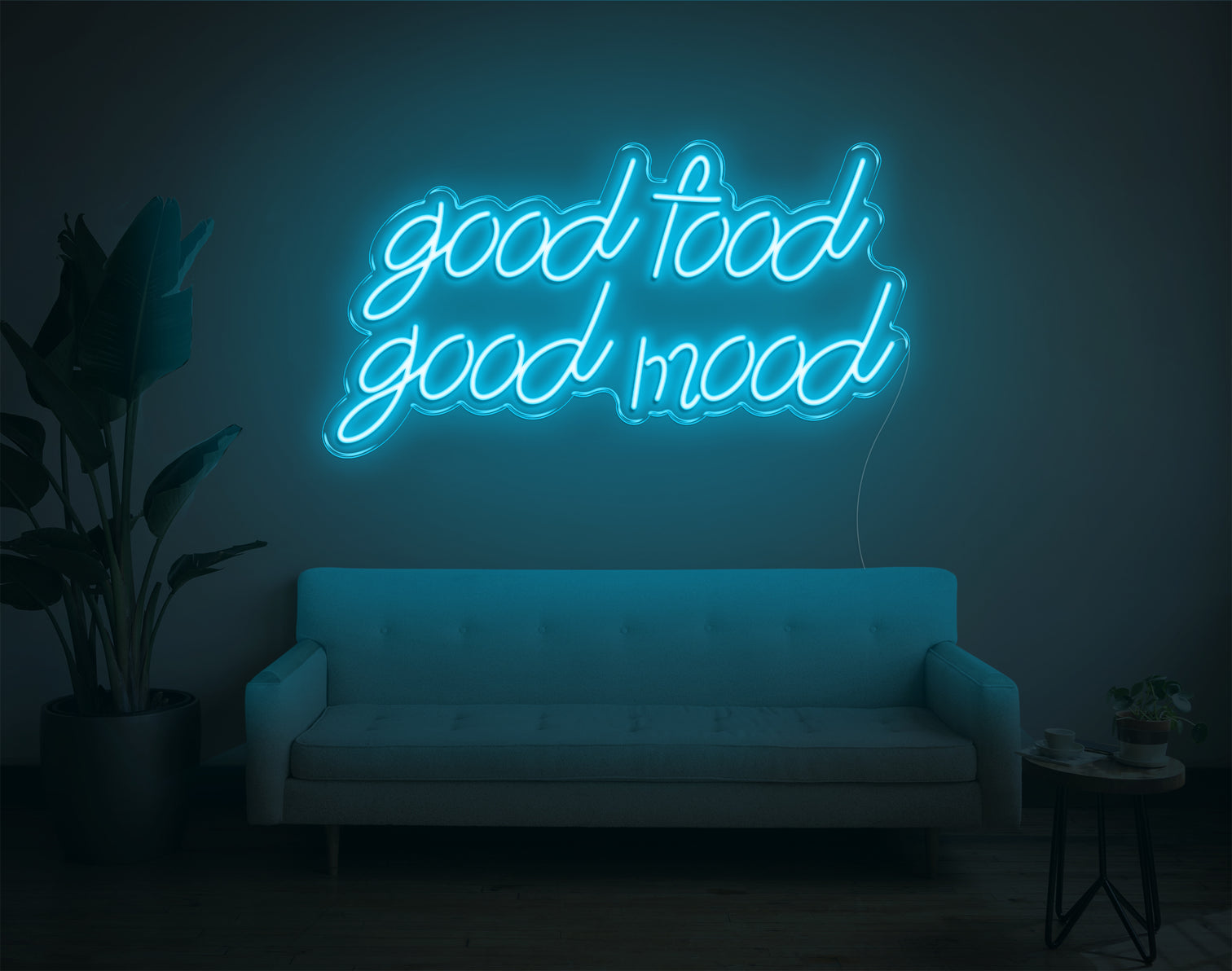 Good Food Good Mood Neon Sign