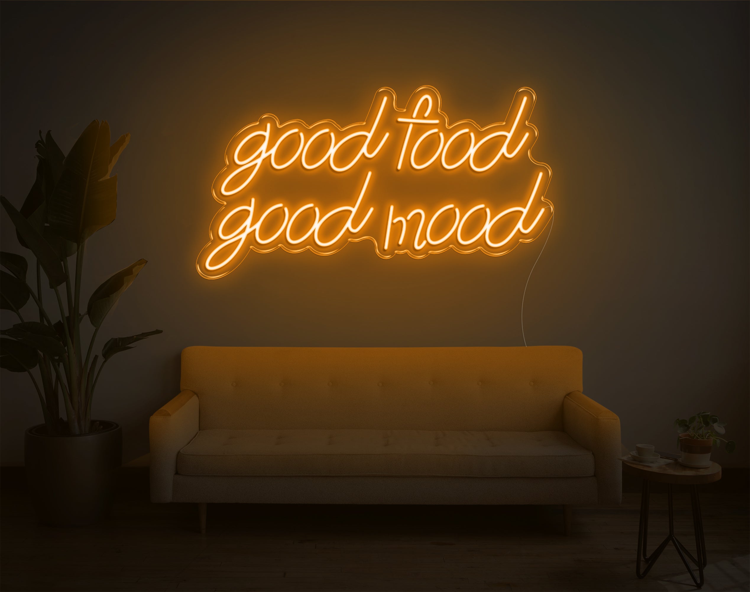 Good Food Good Mood LED Neon Sign