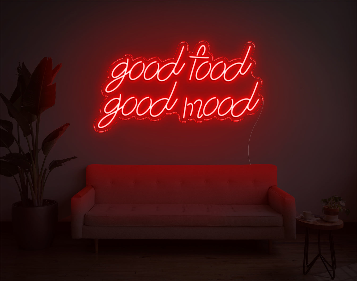 Good Food Good Mood Neon Sign