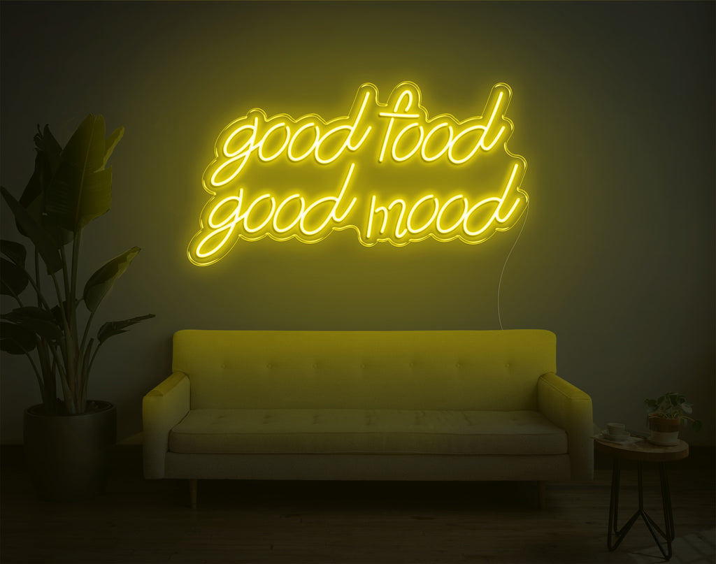 Good Food Good Mood Neon Sign