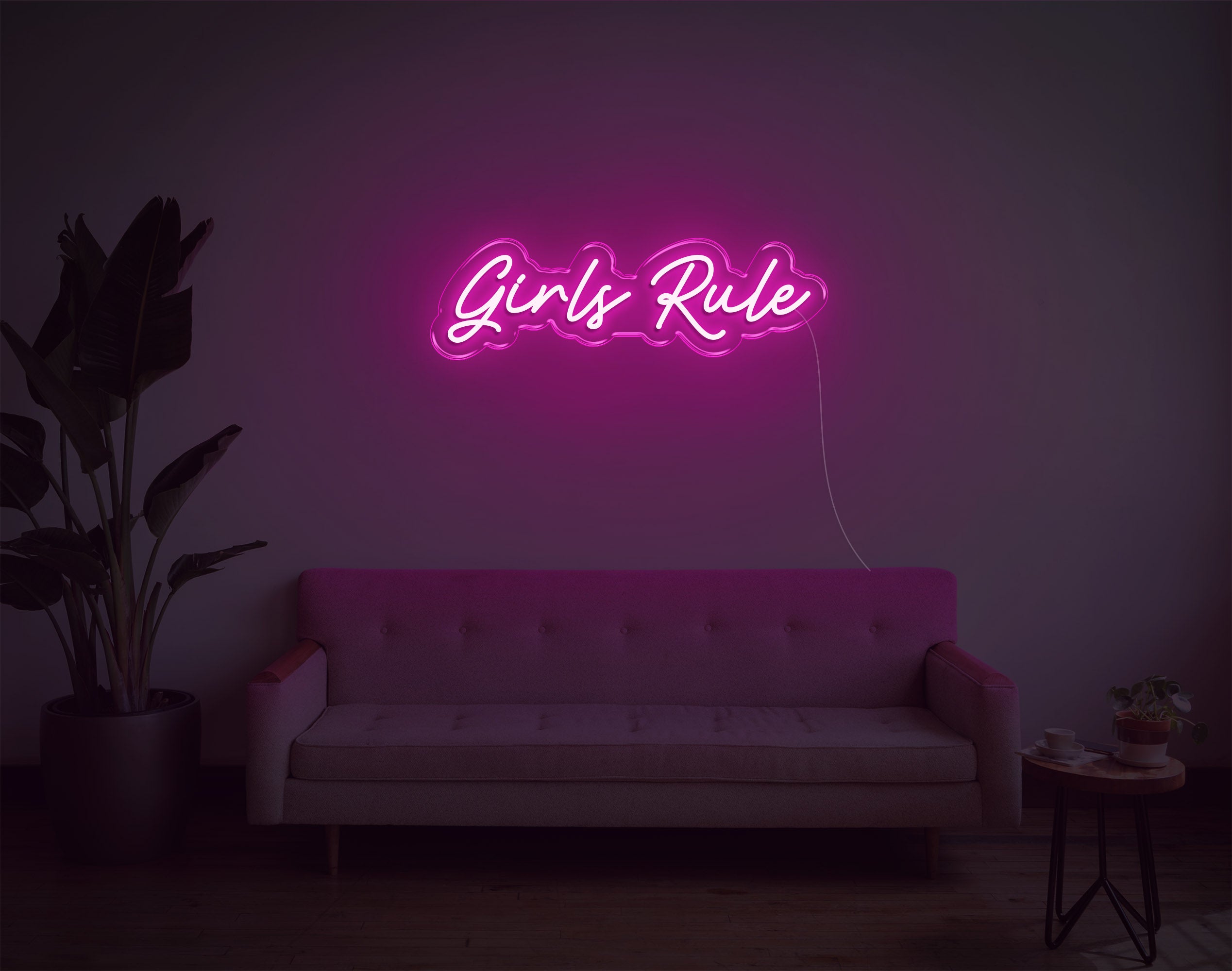 Girls Rule LED Neon sign