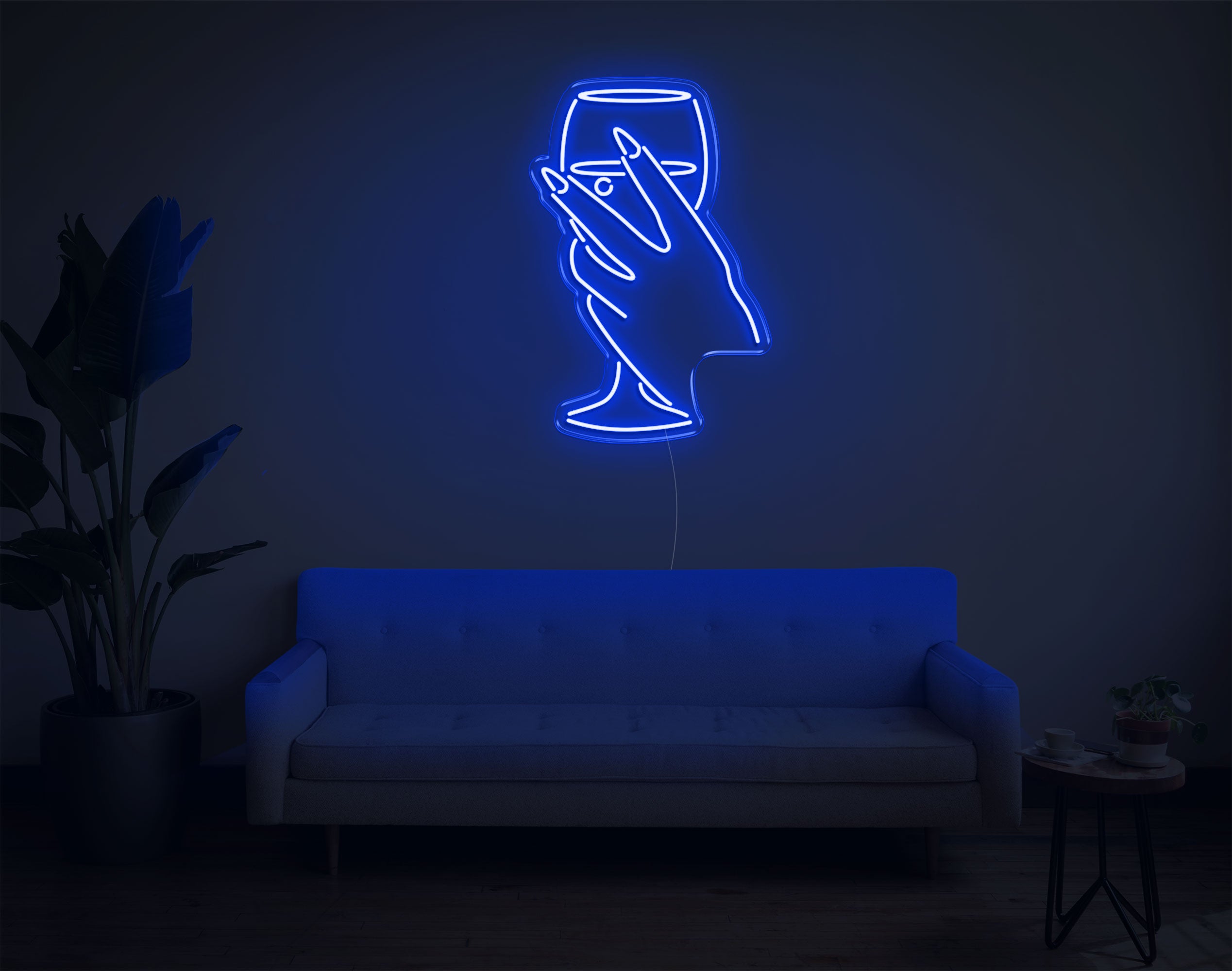 Hand And Drink LED Neon Sign