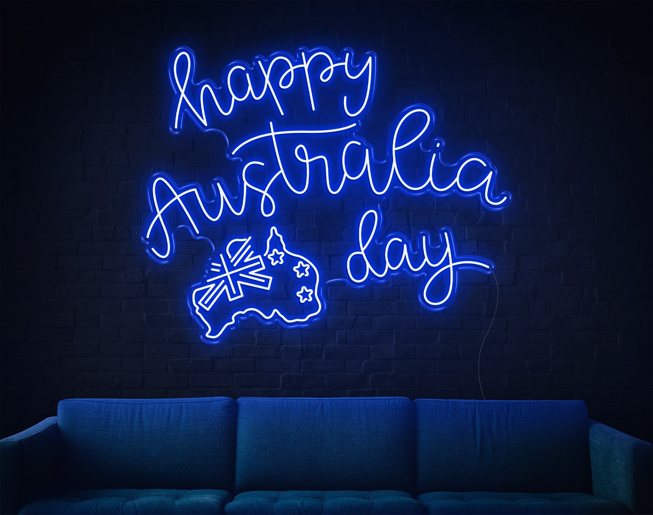 Happy Australia Day V2 LED Neon Sign