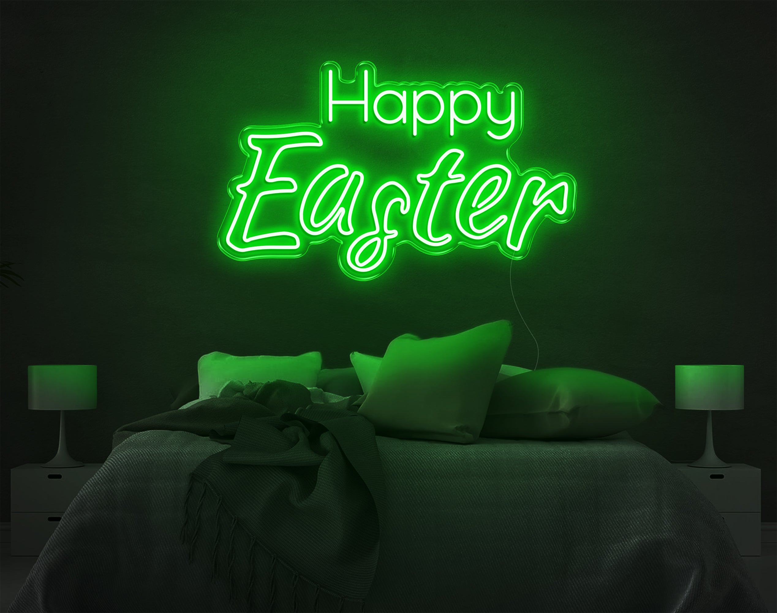 Happy Easter V2 LED Neon Sign