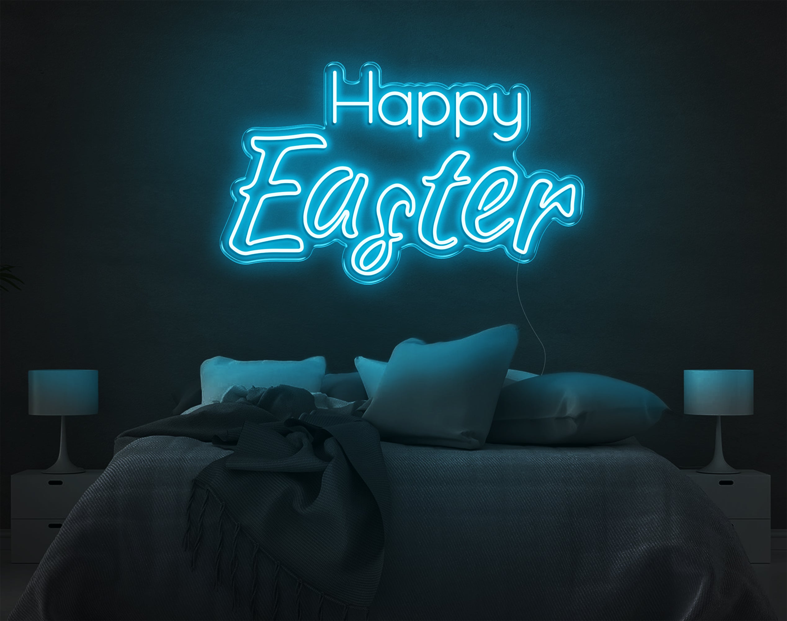 Happy Easter V2 LED Neon Sign