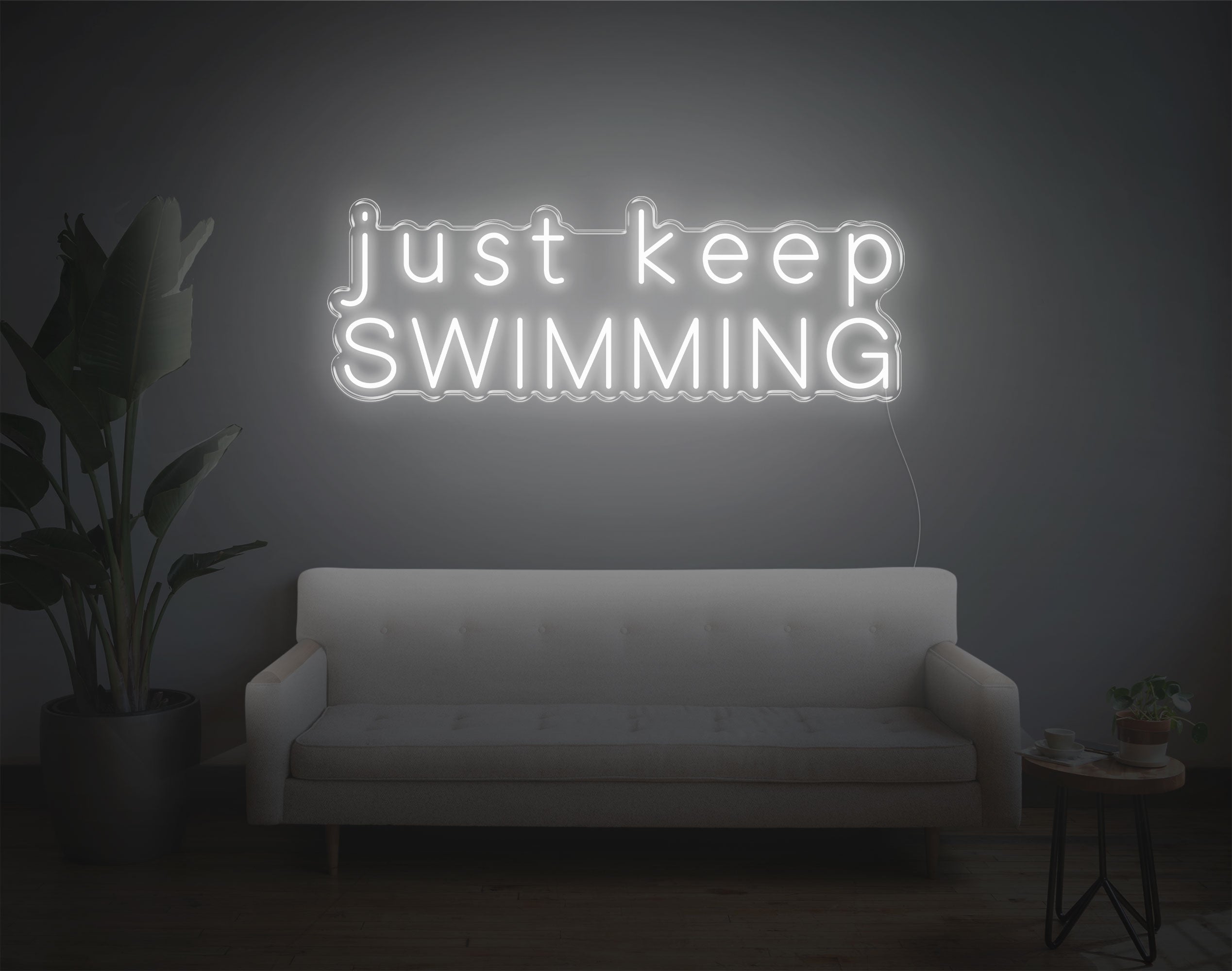 Just Keep Swimming LED Neon Sign