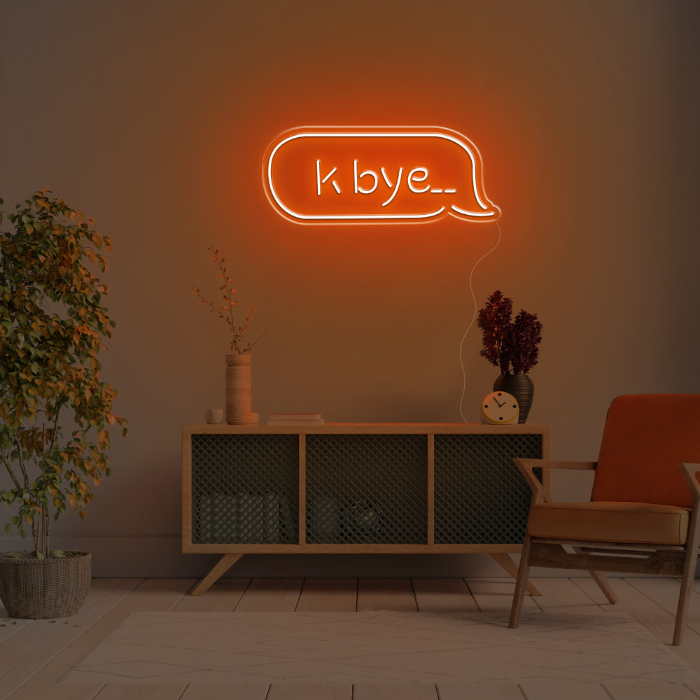 K Bye.. LED Neon Sign