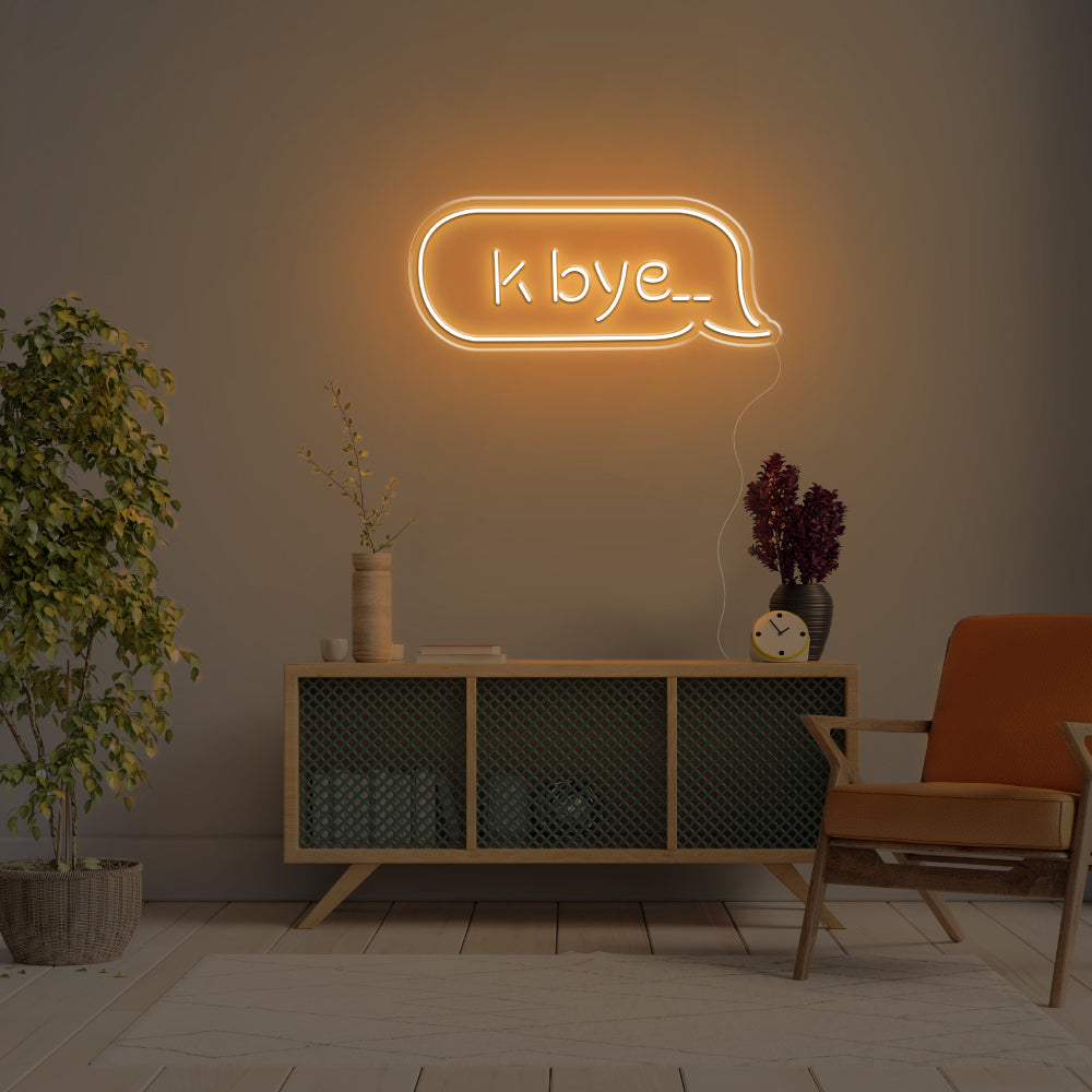 K Bye.. LED Neon Sign