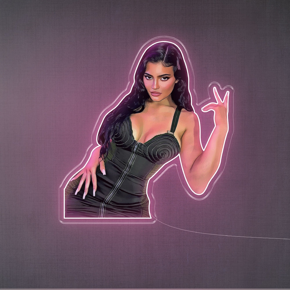 Kylie Jenner Neon Art