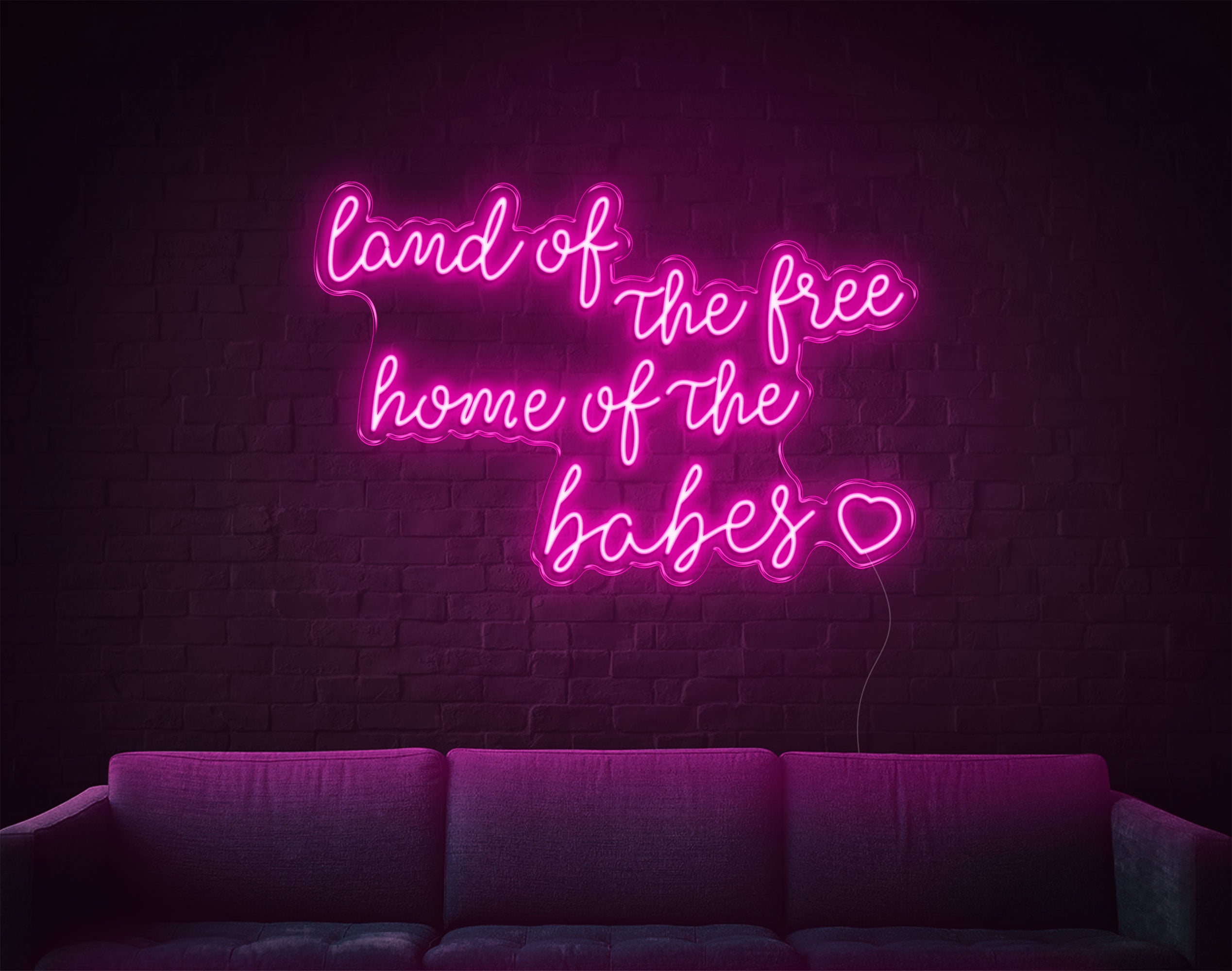 Land Of The Free LED Neon Sign