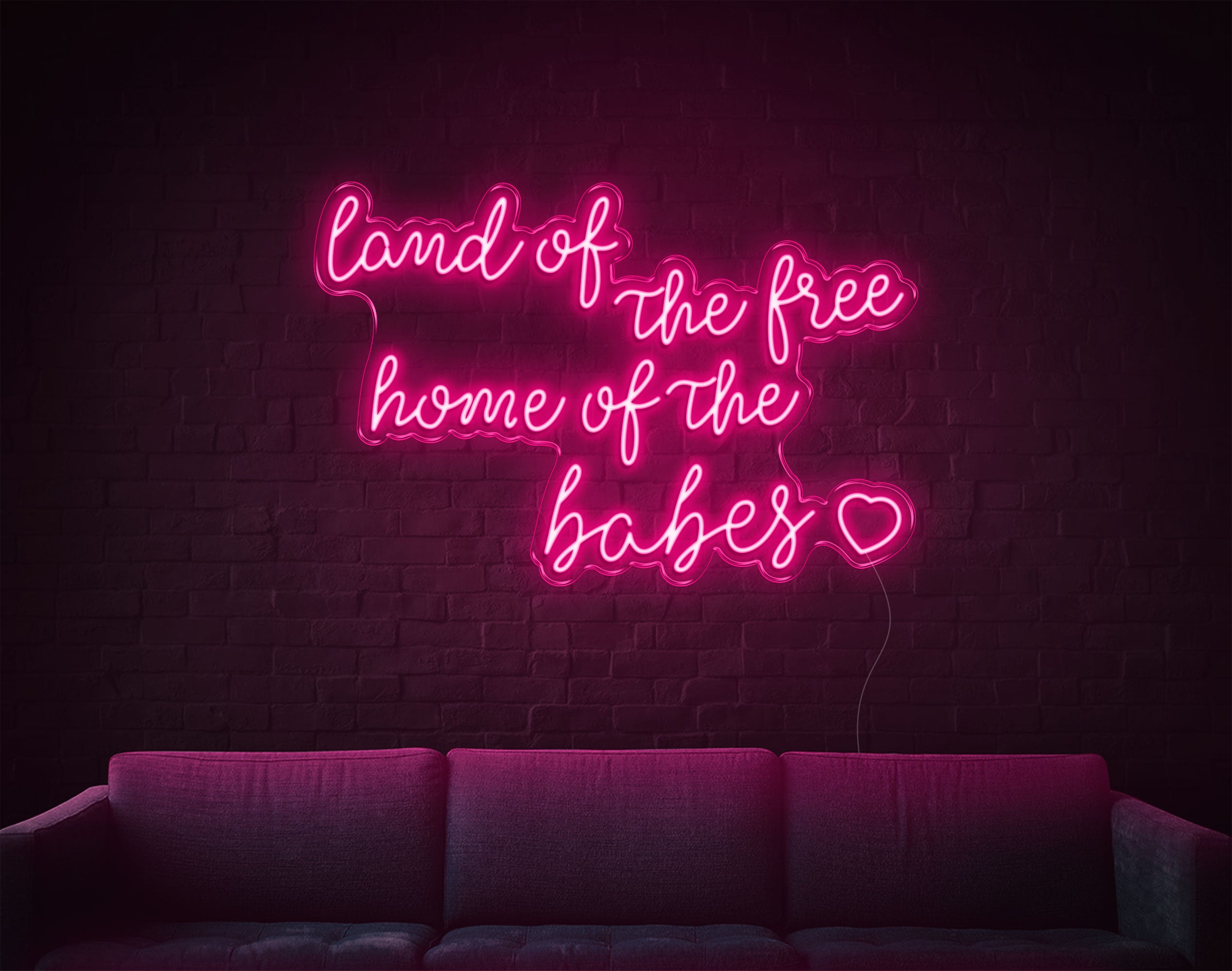 Land Of The Free LED Neon Sign