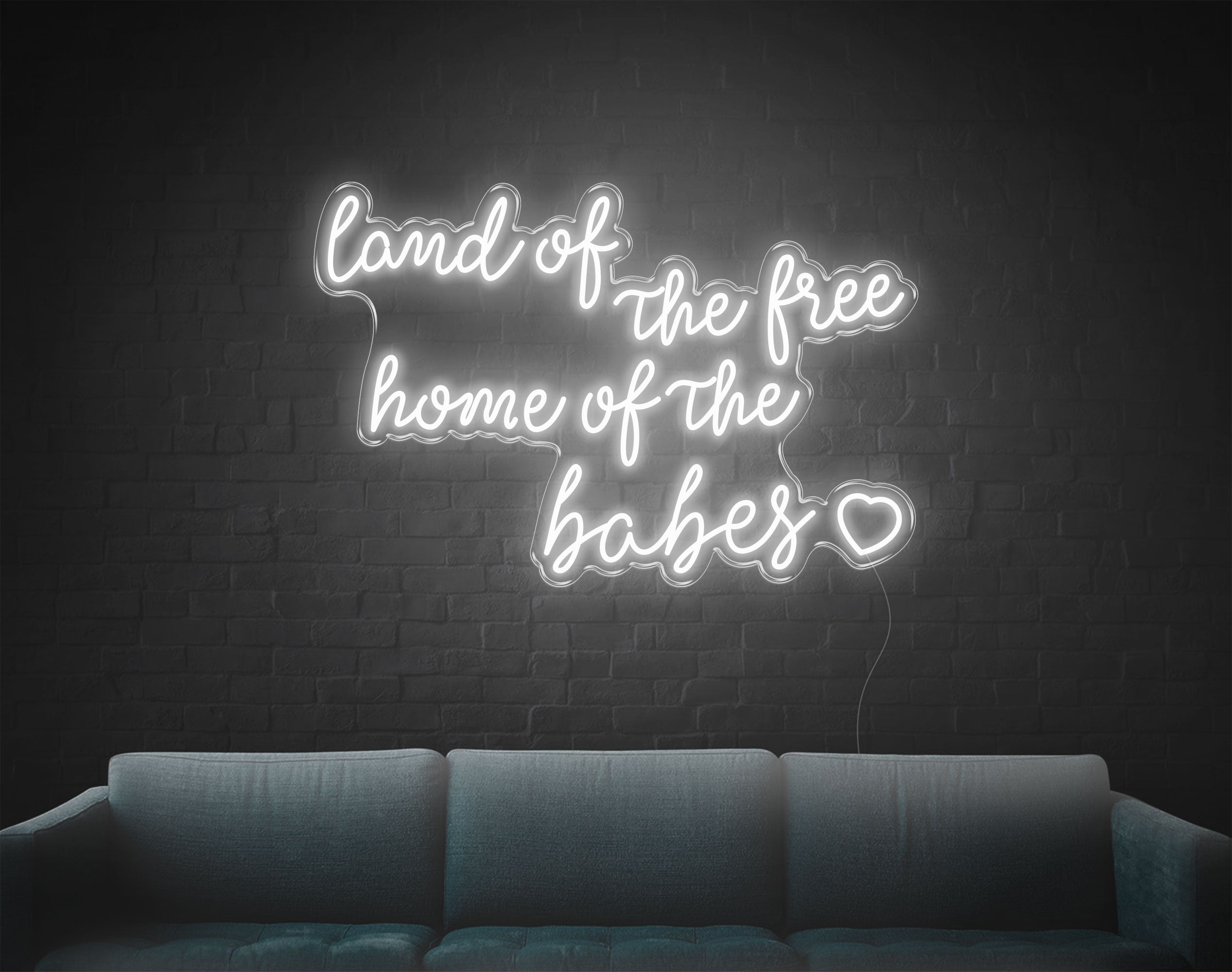 Land Of The Free LED Neon Sign