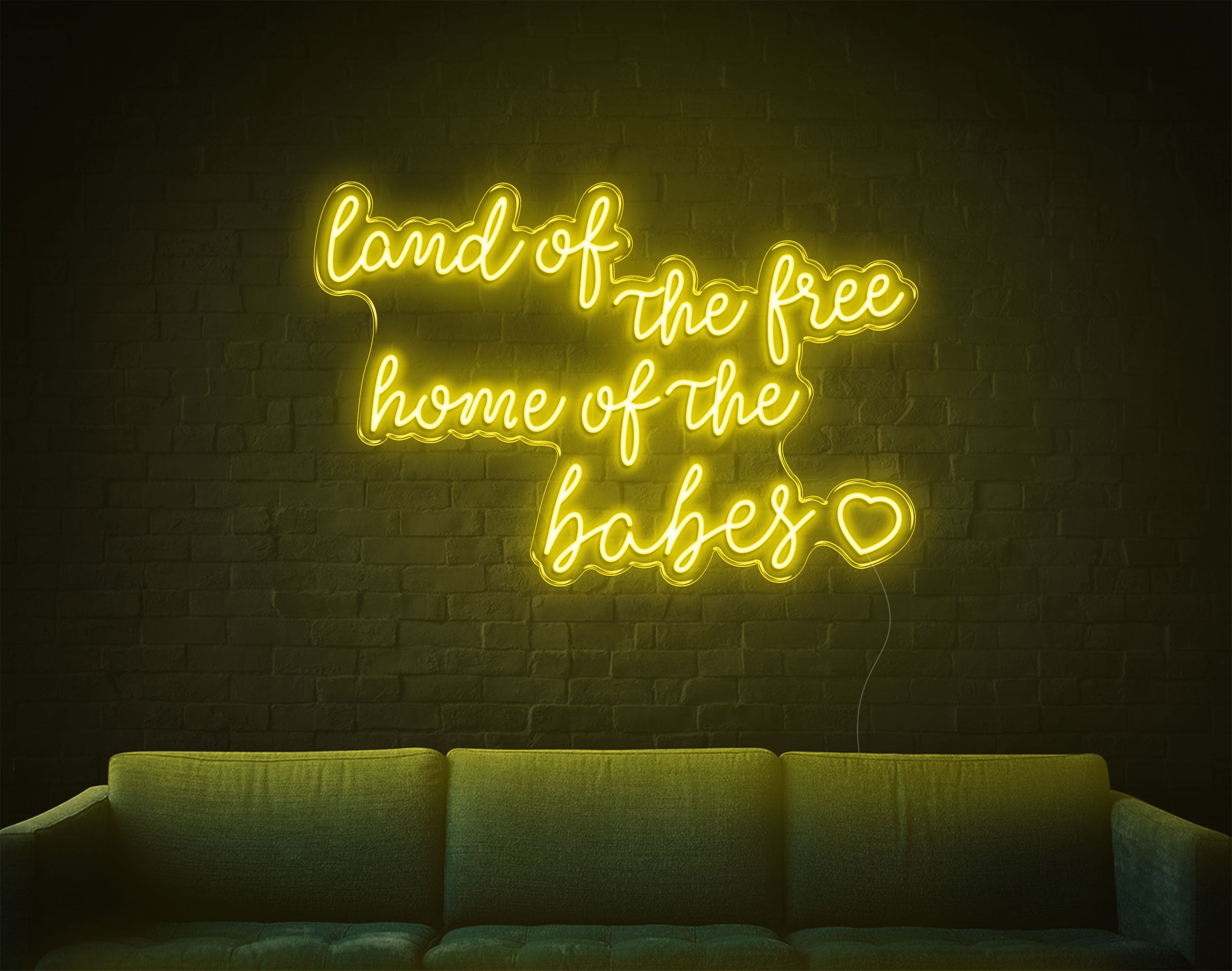 Land Of The Free LED Neon Sign