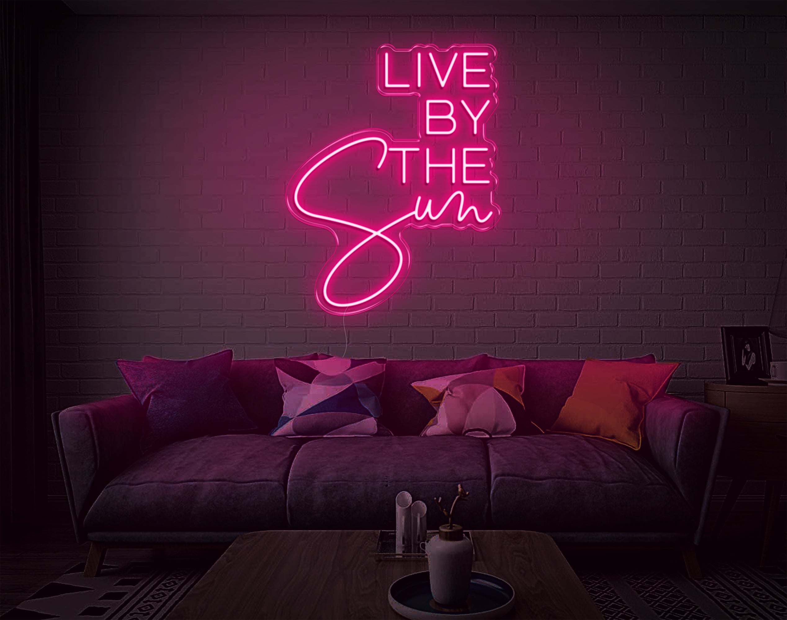 Live By The Sun LED Neon Sign