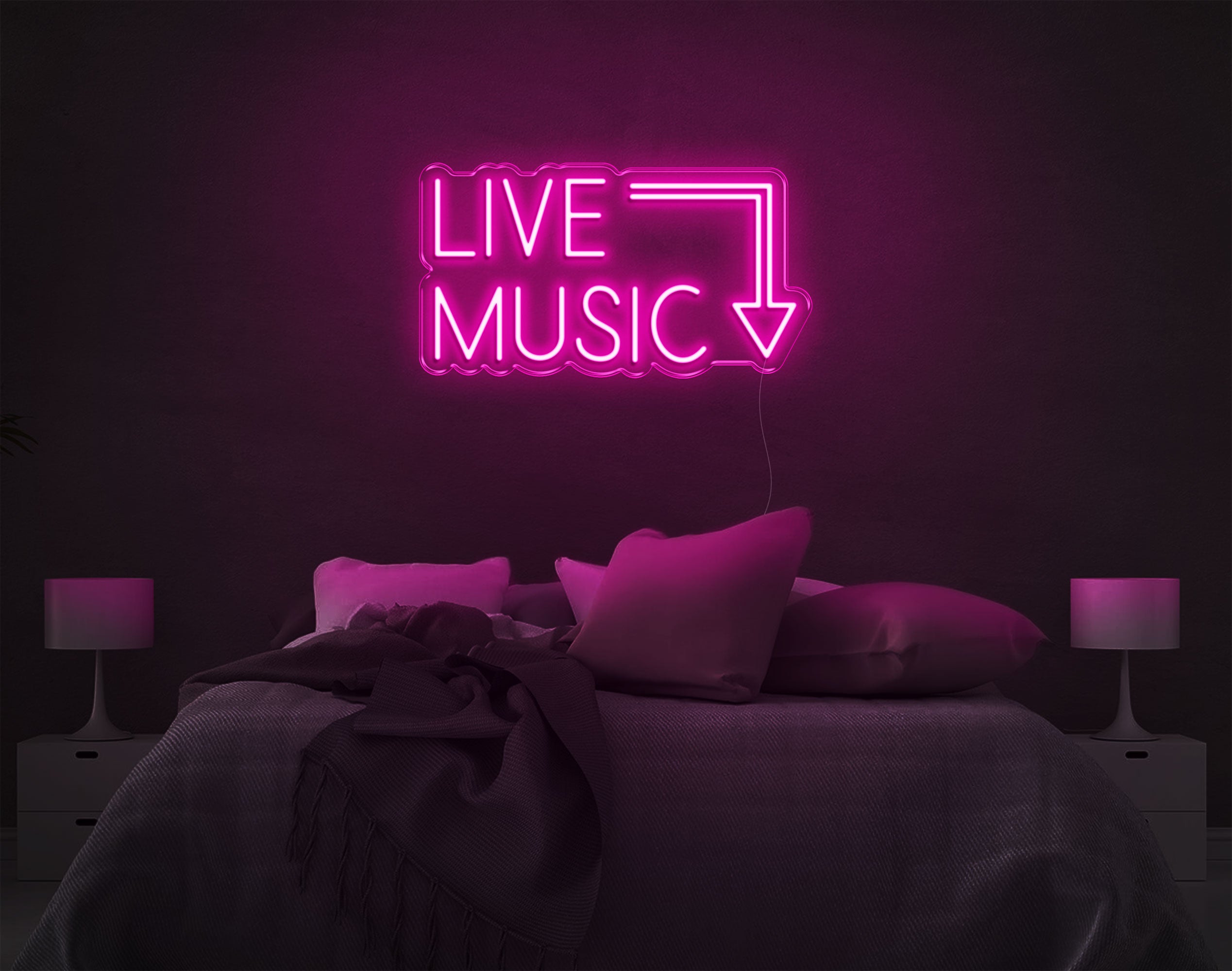 Live Music LED Neon Sign