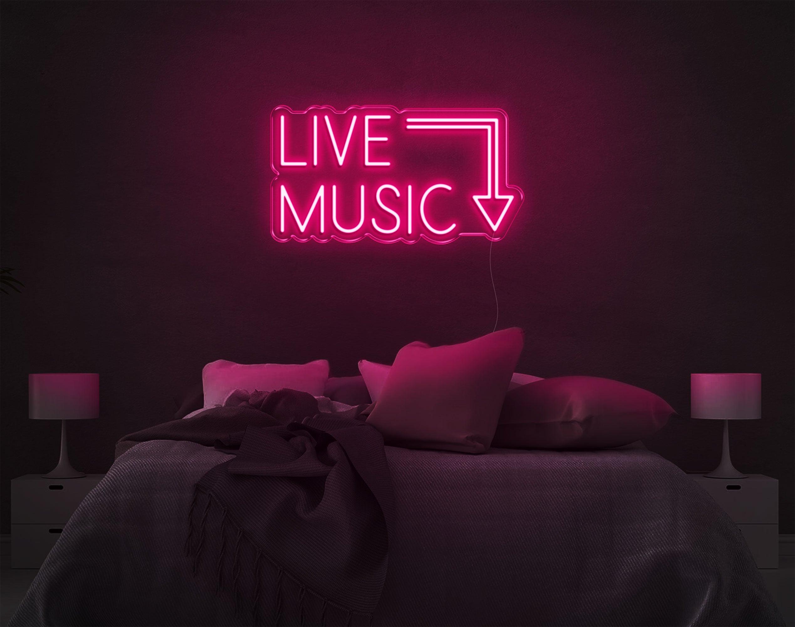 Live Music LED Neon Sign