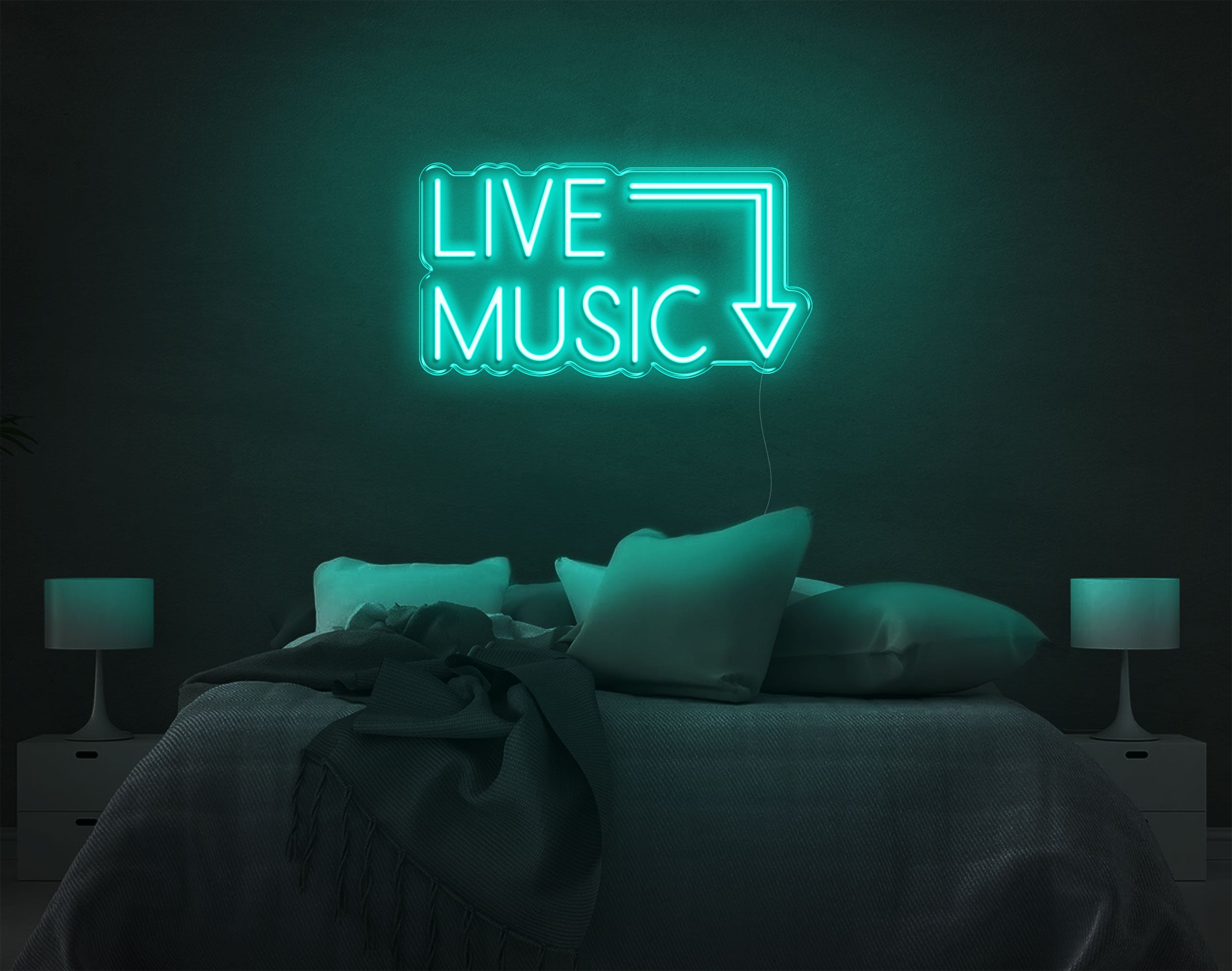 Live Music LED Neon Sign