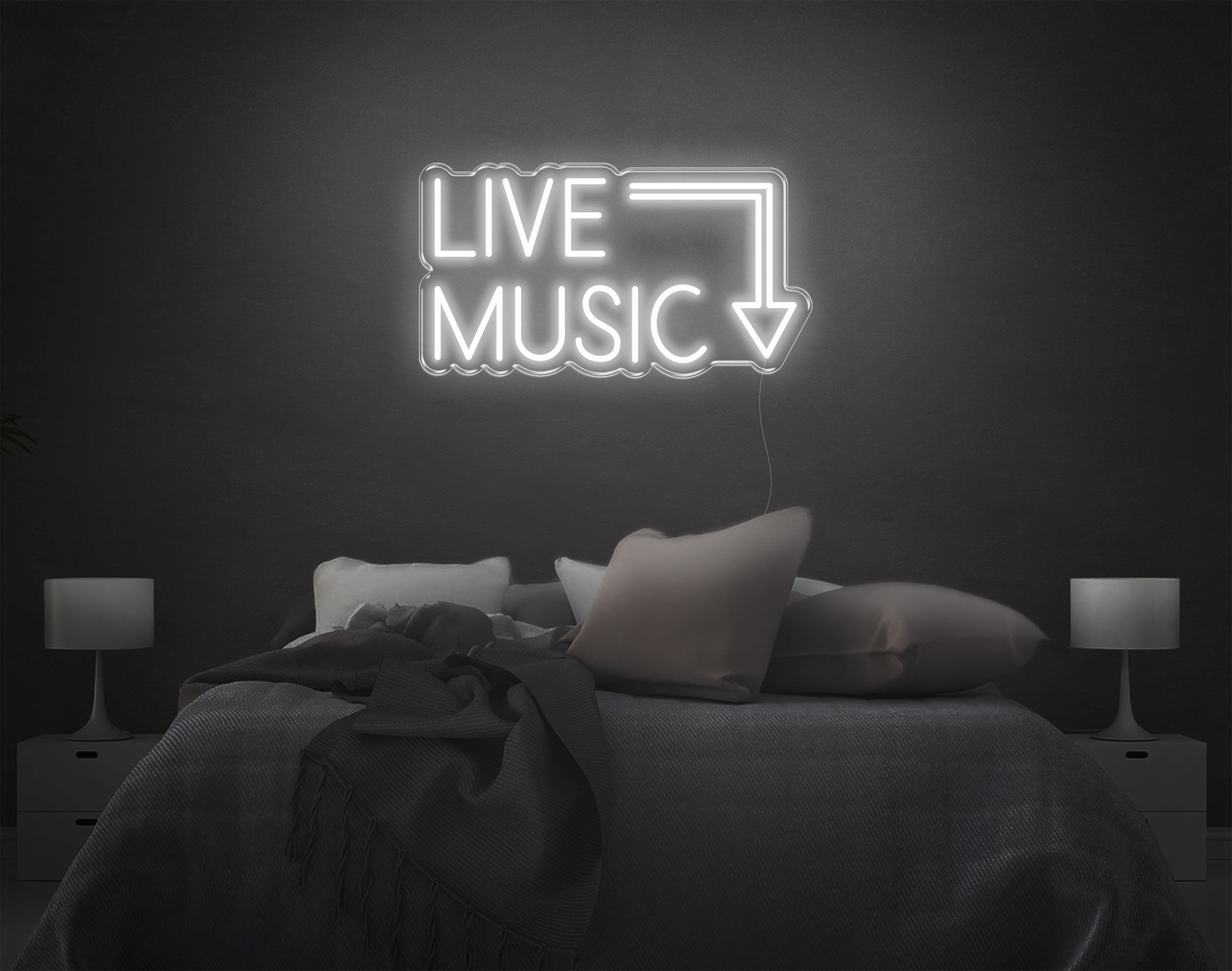 Live Music LED Neon Sign