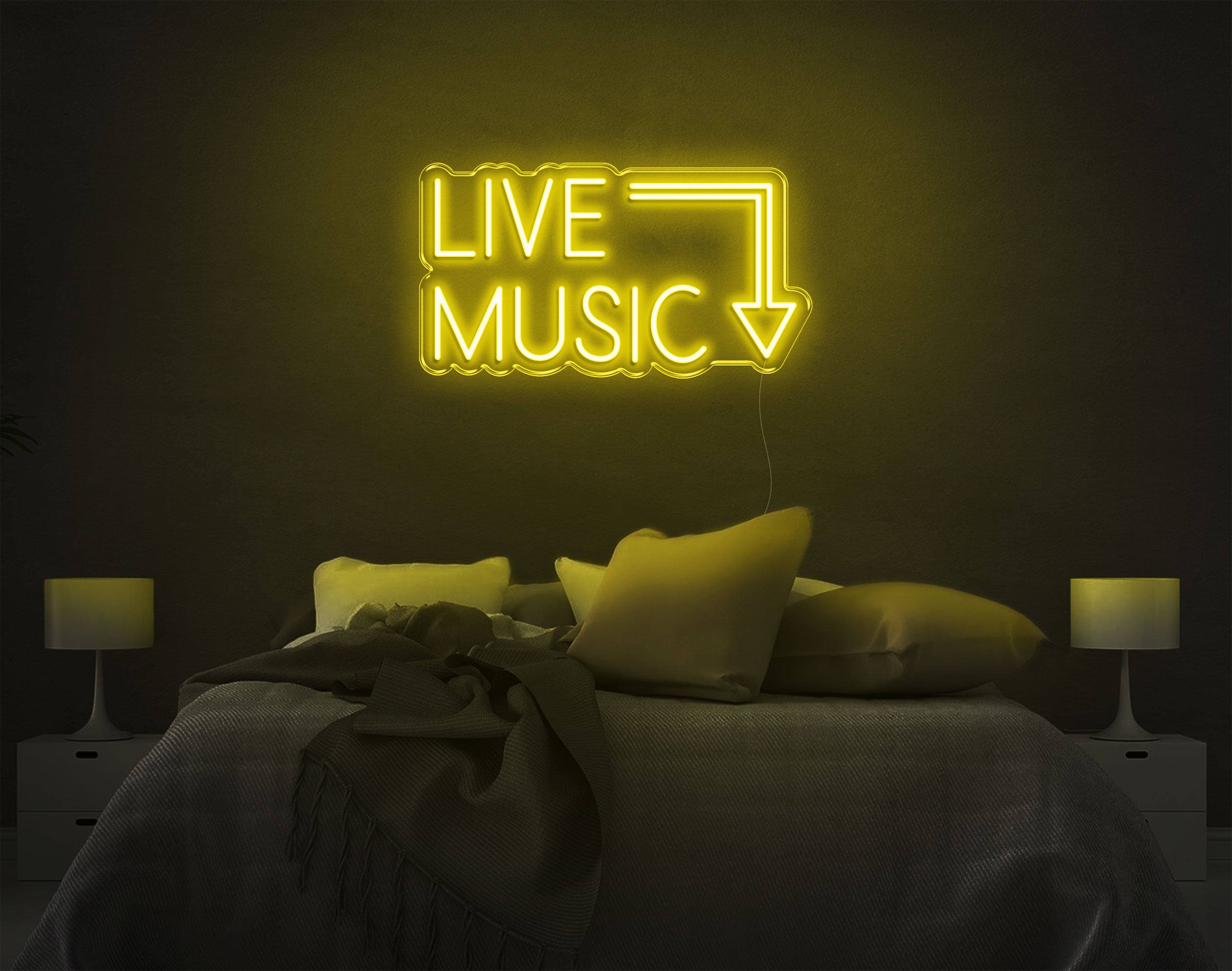 Live Music LED Neon Sign