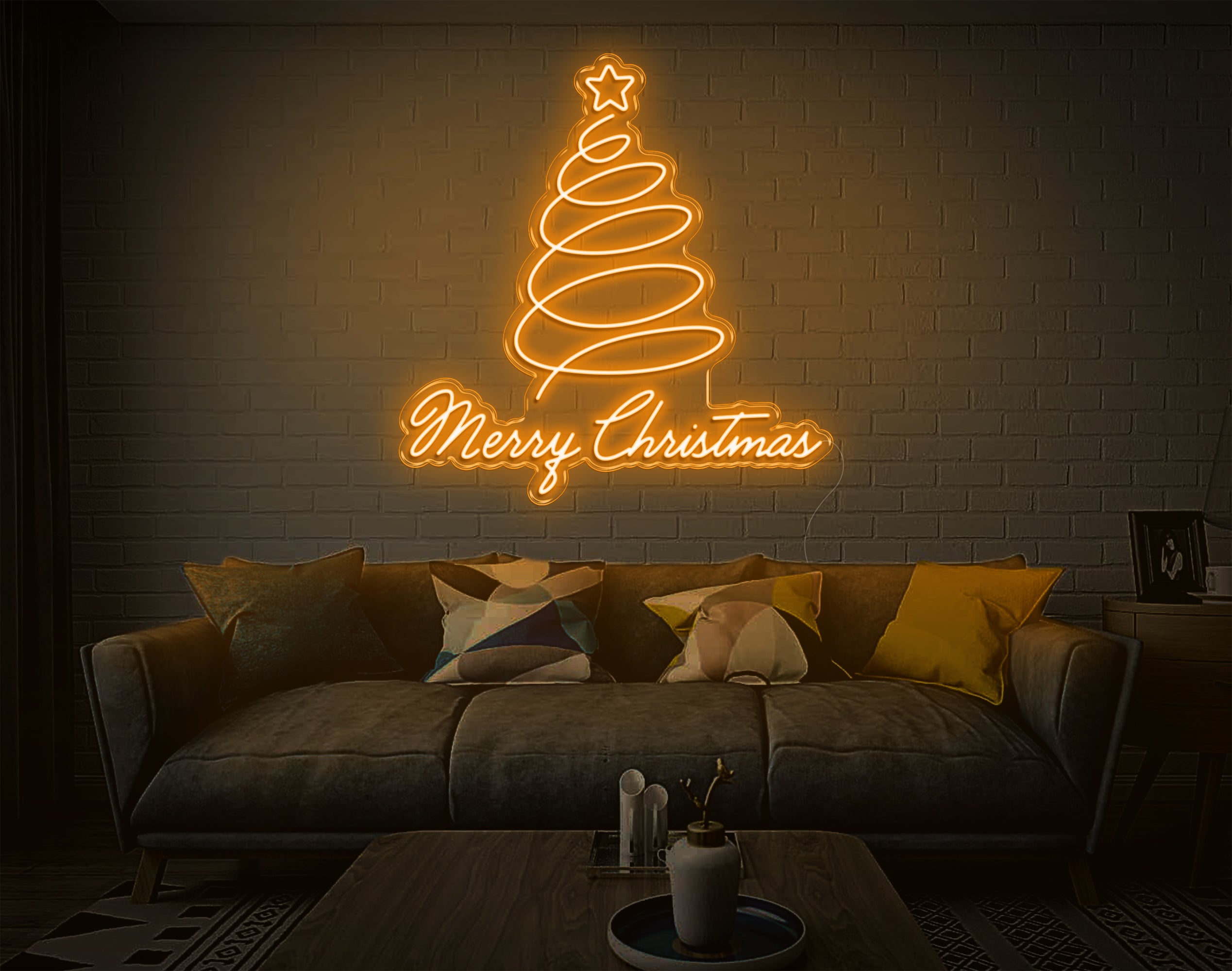 Merry Christmas V4 LED Neon Sign