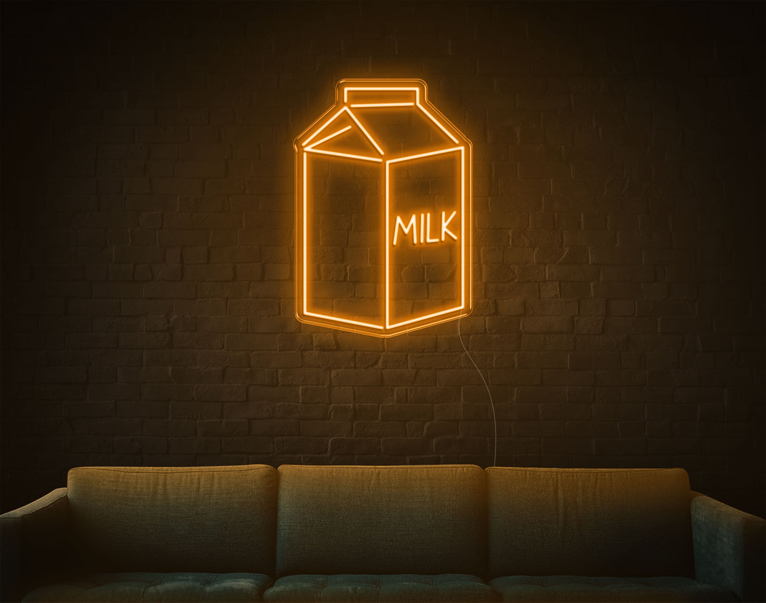 Milk LED Neon Sign