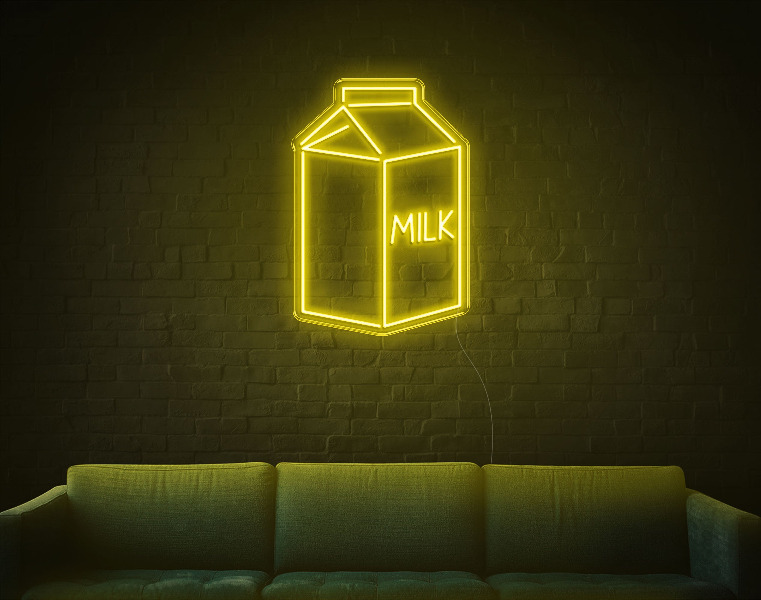 Milk LED Neon Sign