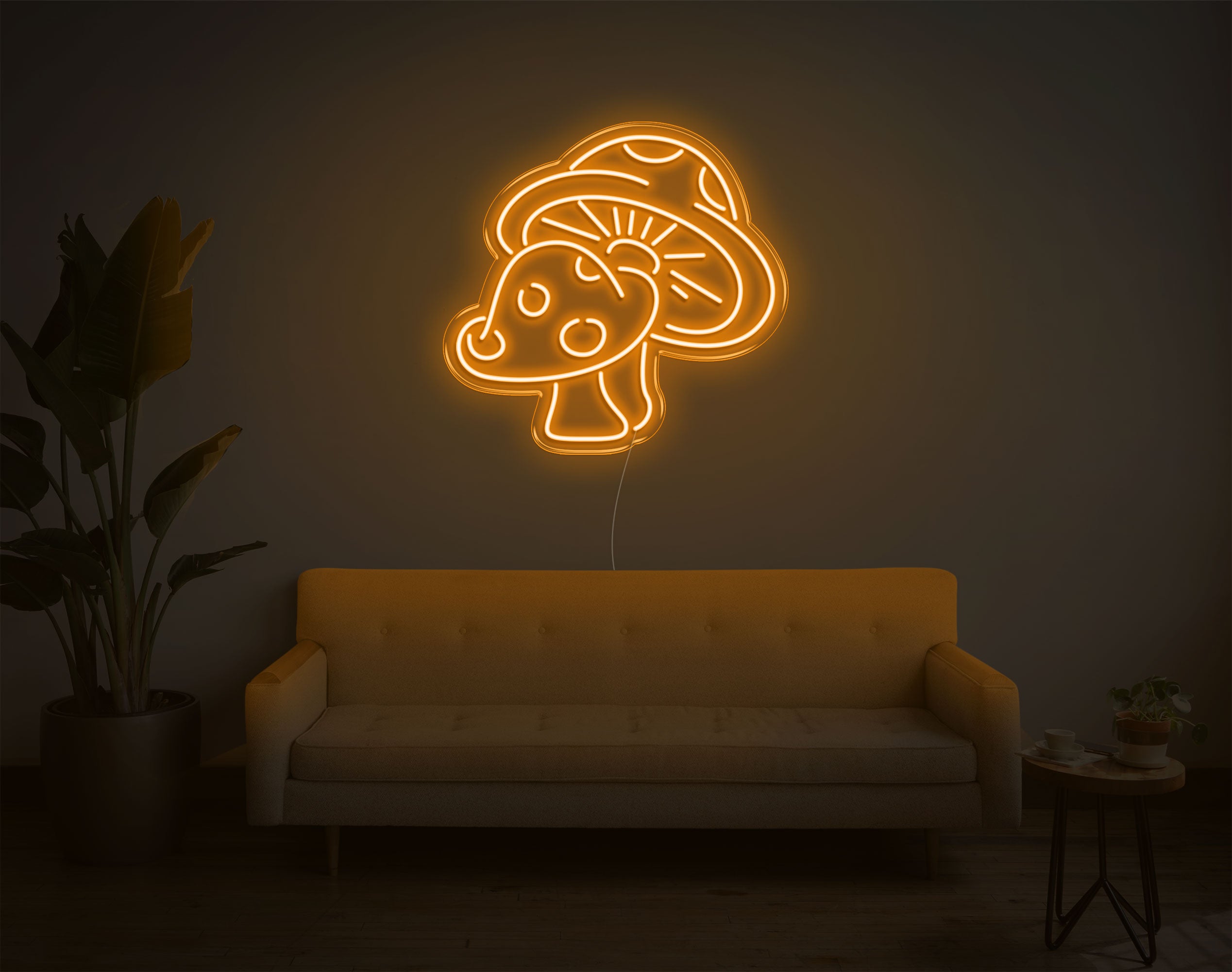 Lovely Bright outlets Red Mushroom LED Sign Room Decoration