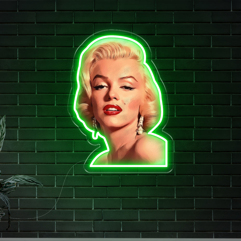 Marilyn Monroe Neon Art