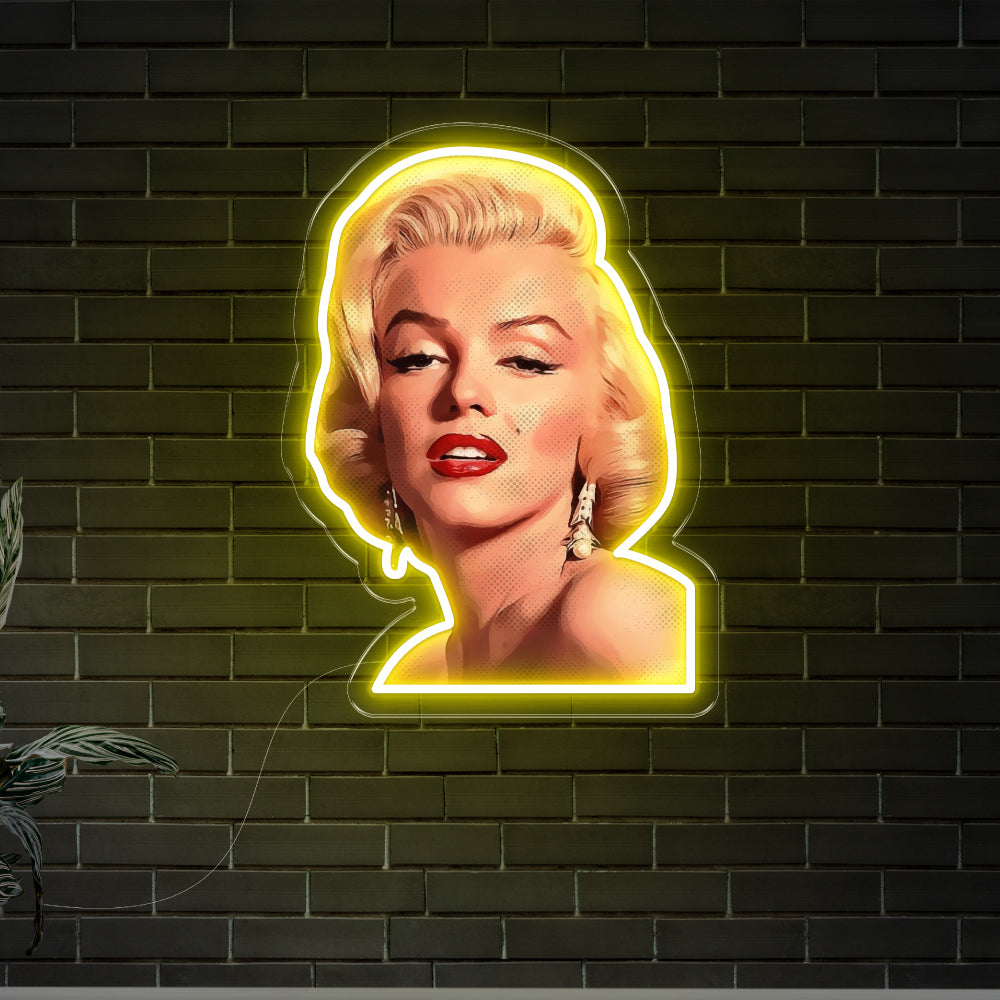 Marilyn Monroe Neon Art