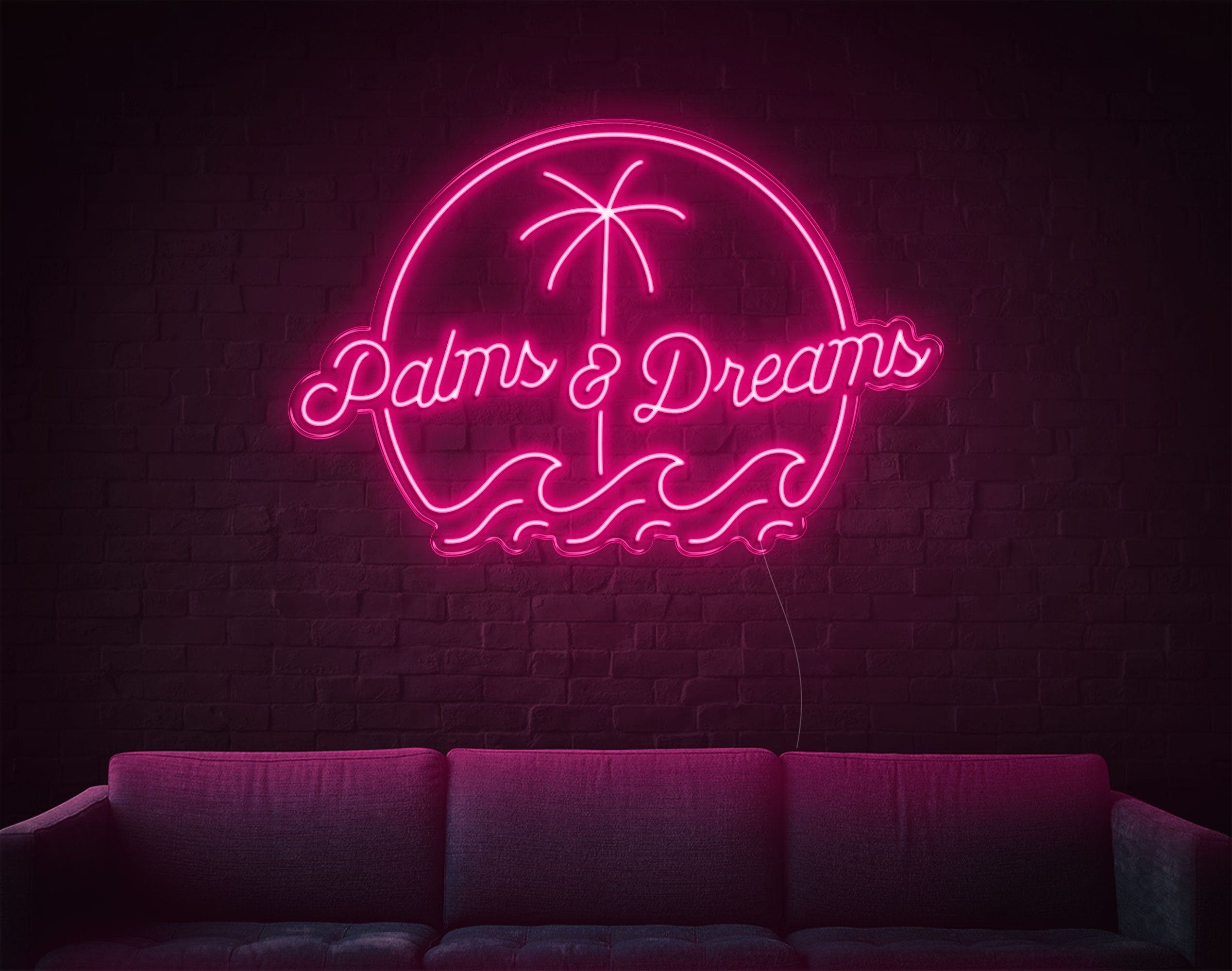 Palms And Dreams LED Neon Sign