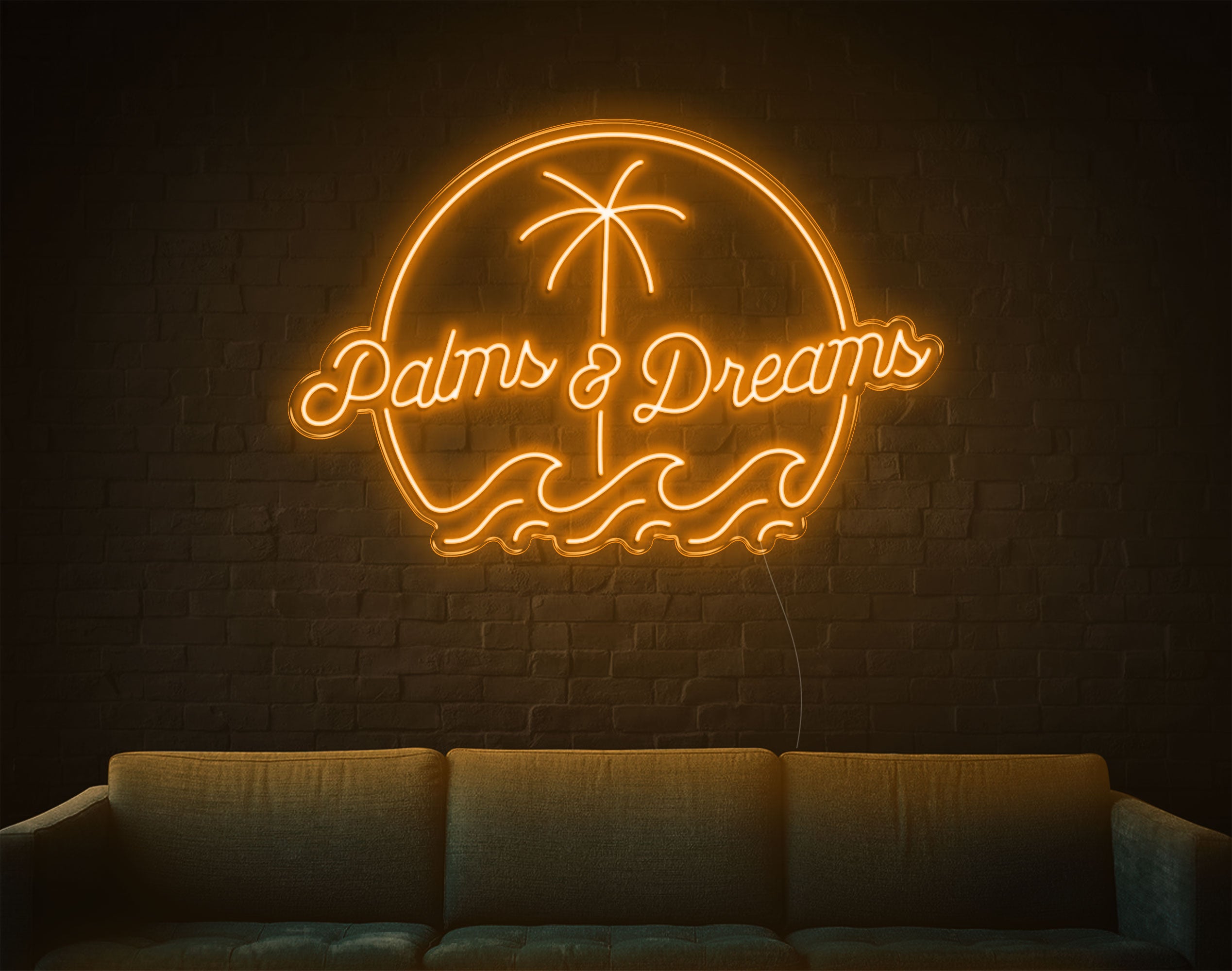 Palms And Dreams LED Neon Sign