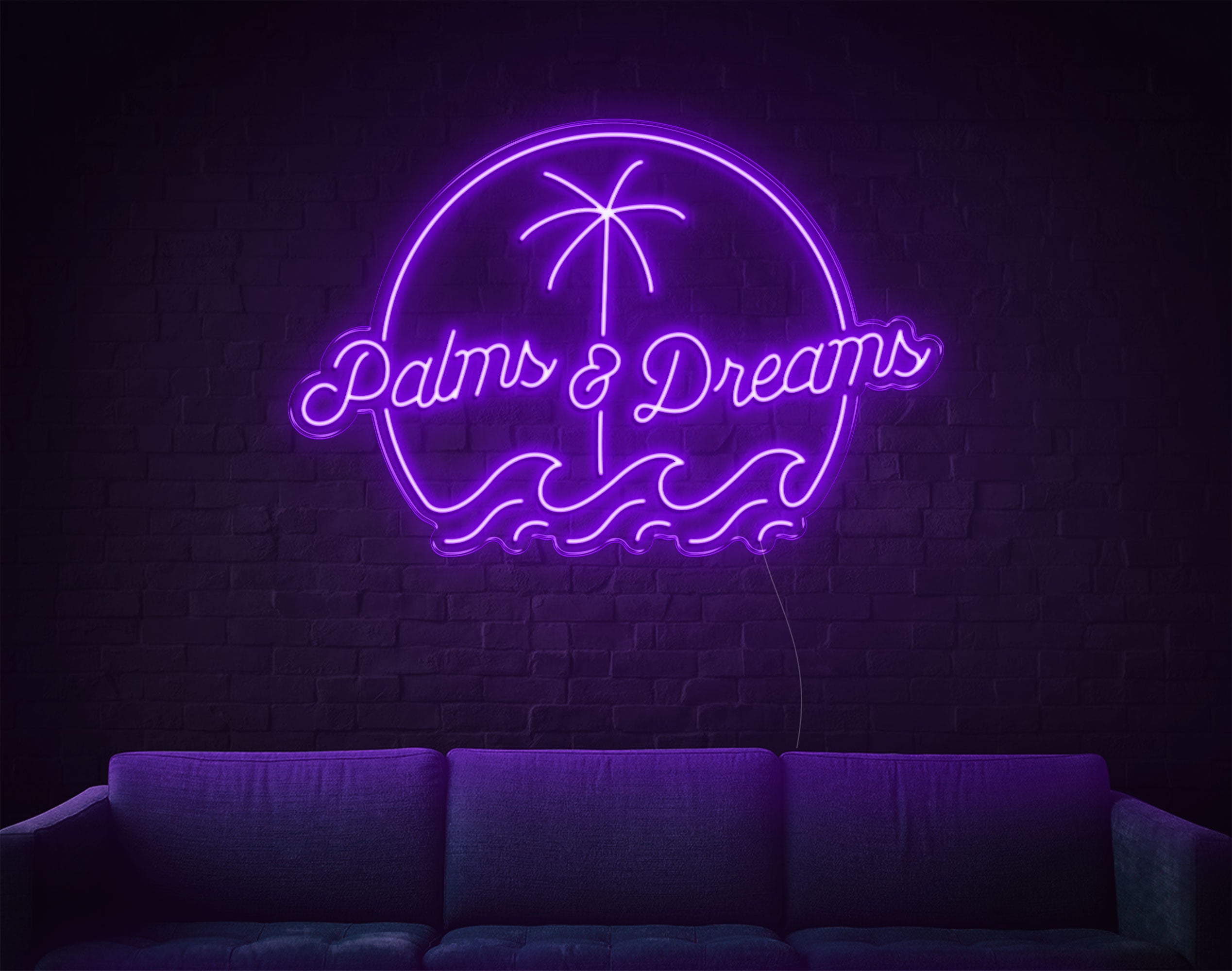 Palms And Dreams LED Neon Sign