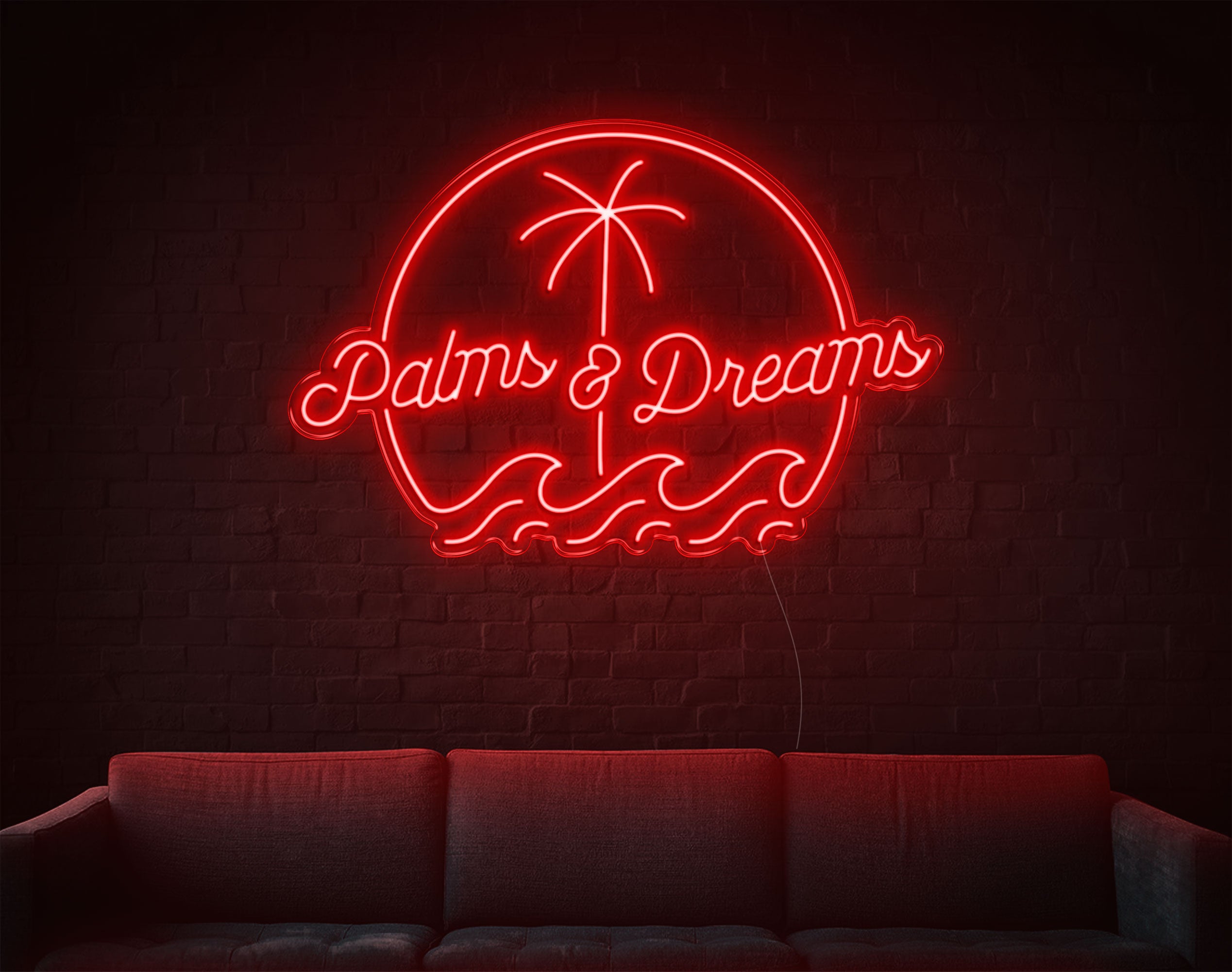 Palms And Dreams LED Neon Sign