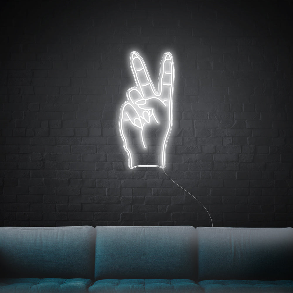 Peace Sign LED Neon Sign