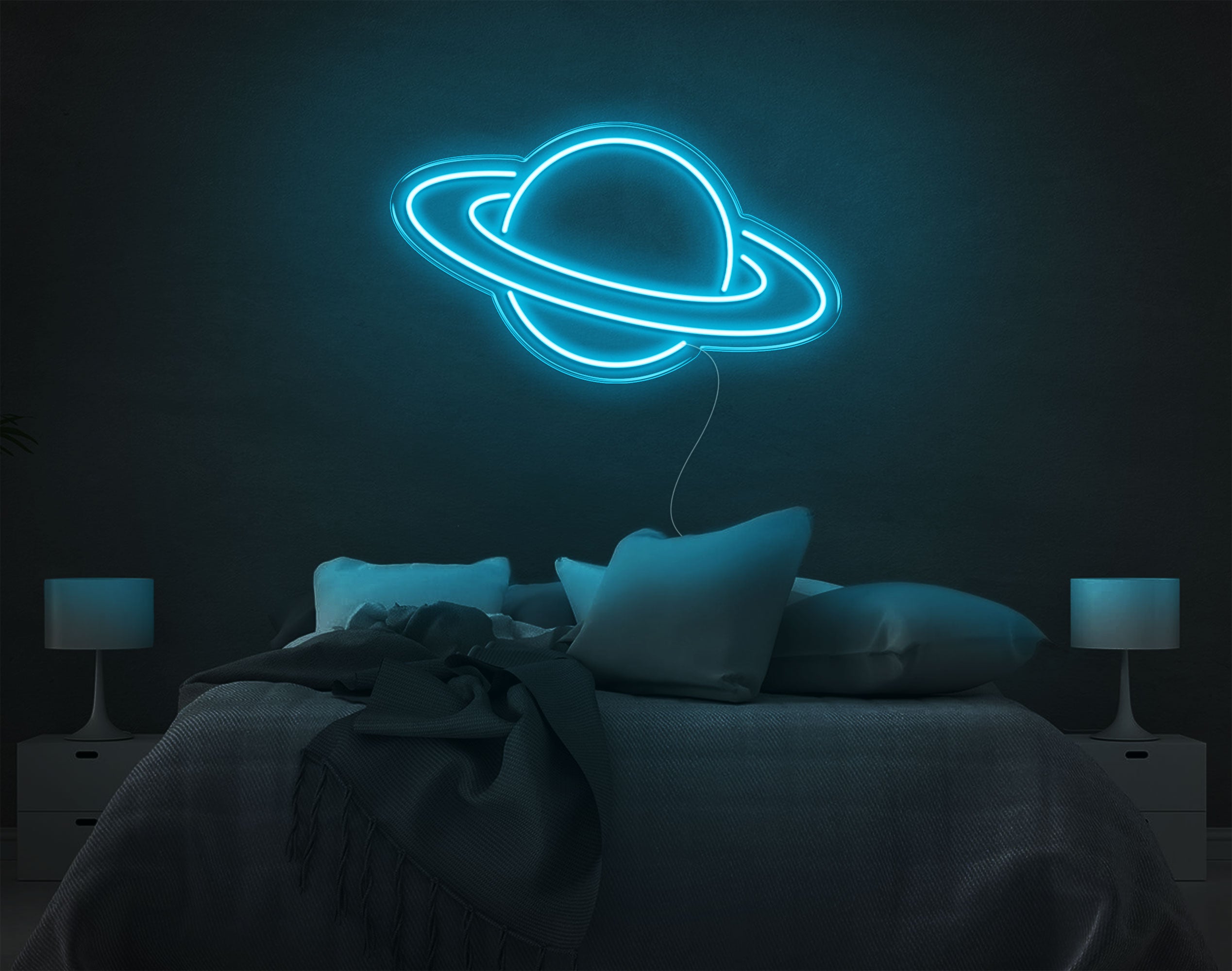 Saturn LED Neon Sign