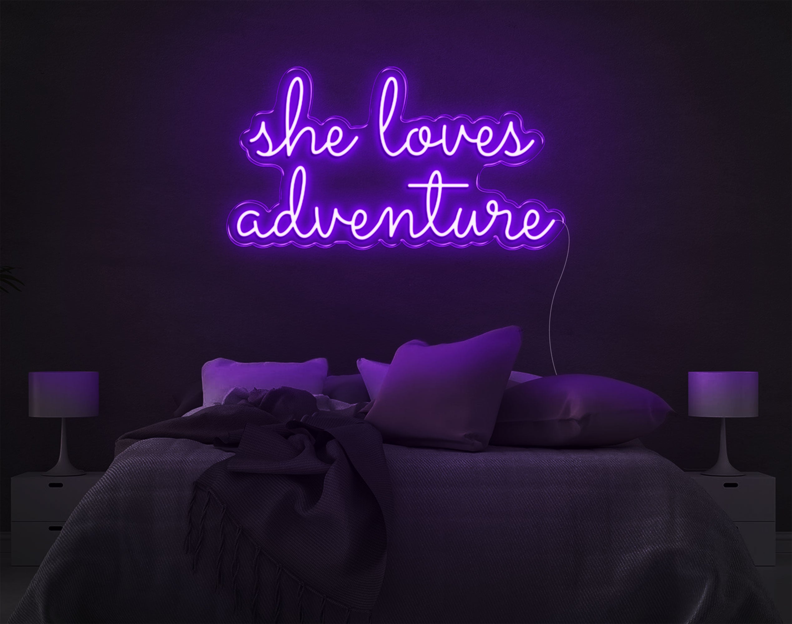 She Loves Adventure LED Neon Sign