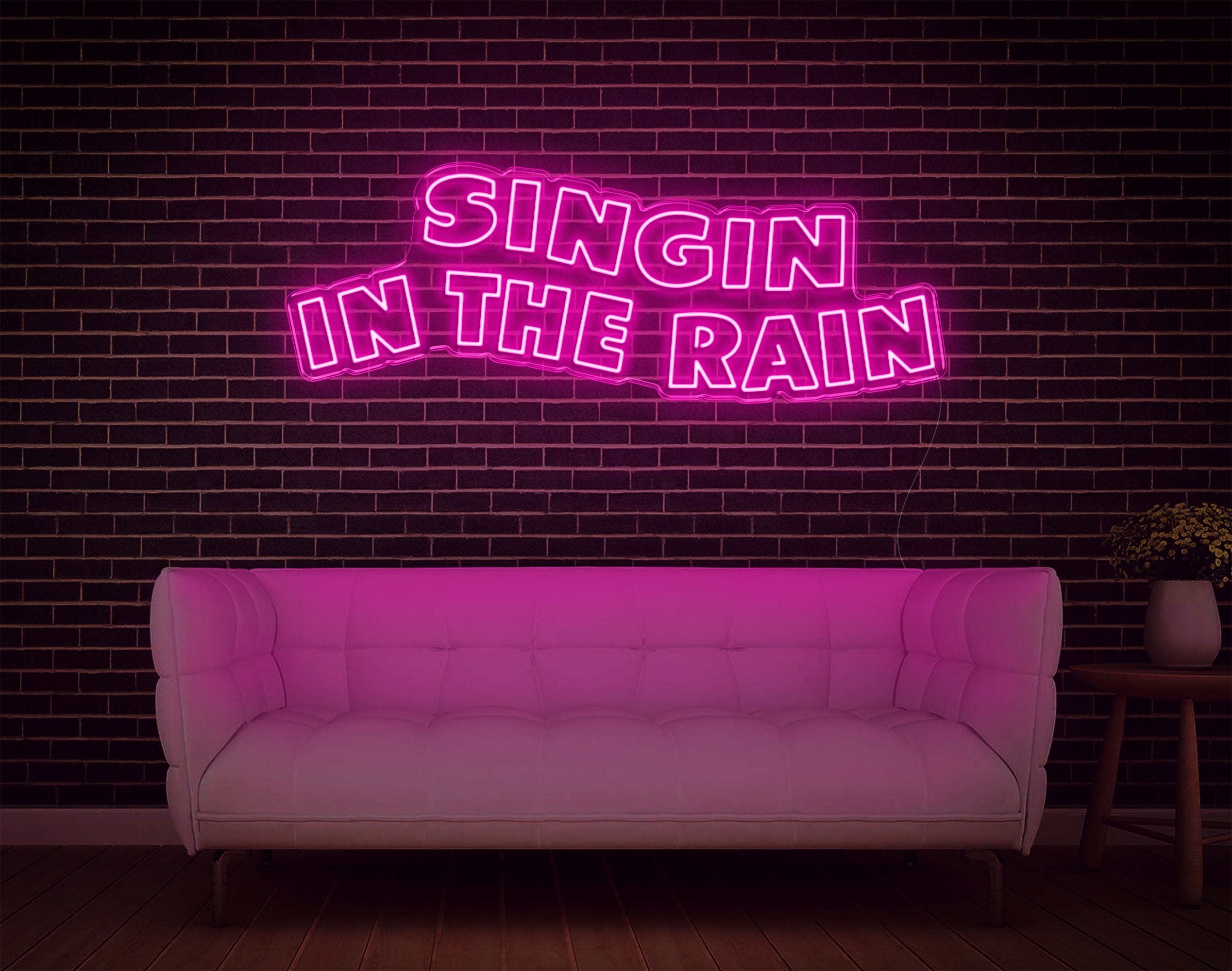 Singing In The Rain LED Neon Sign