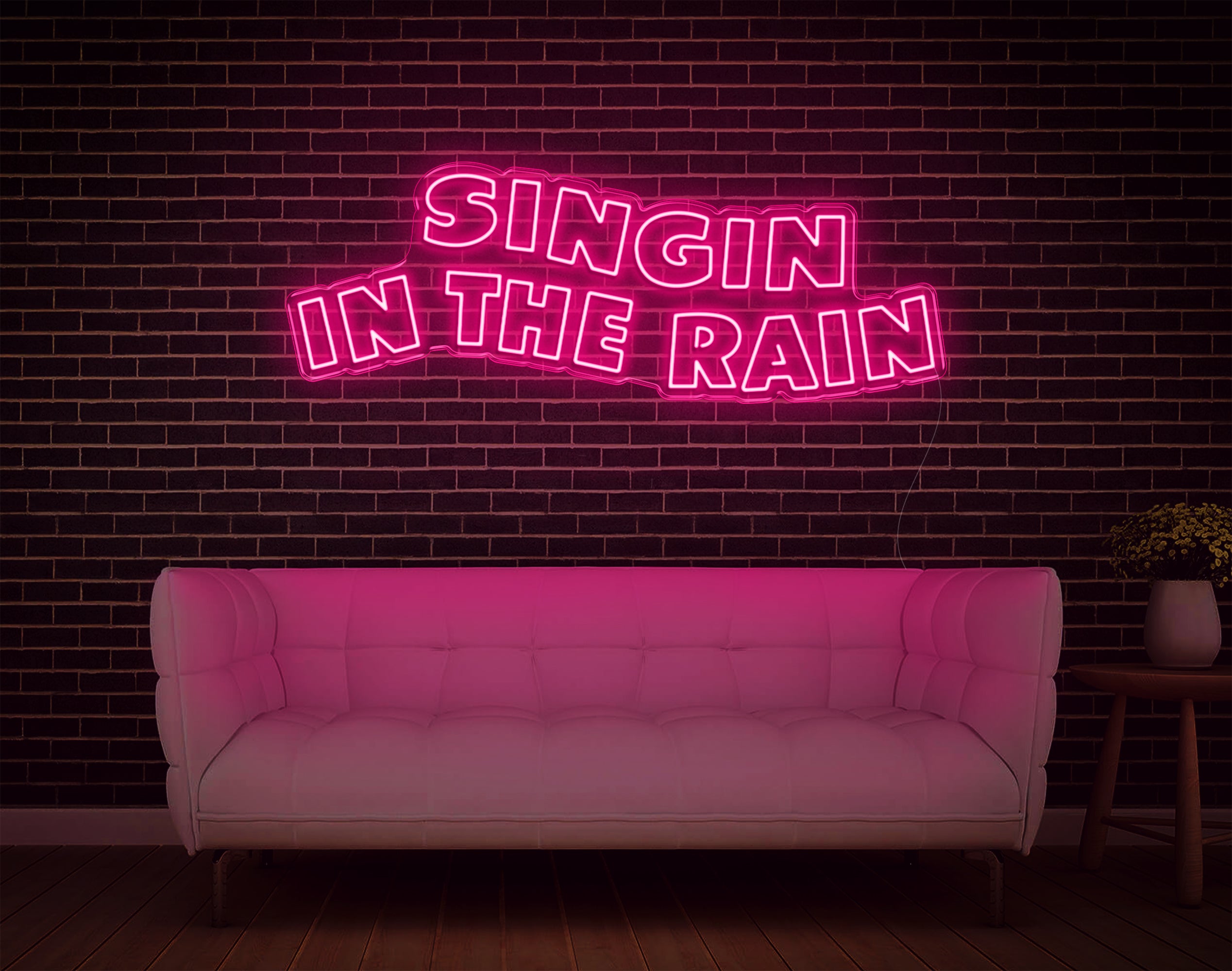 Singing In The Rain LED Neon Sign