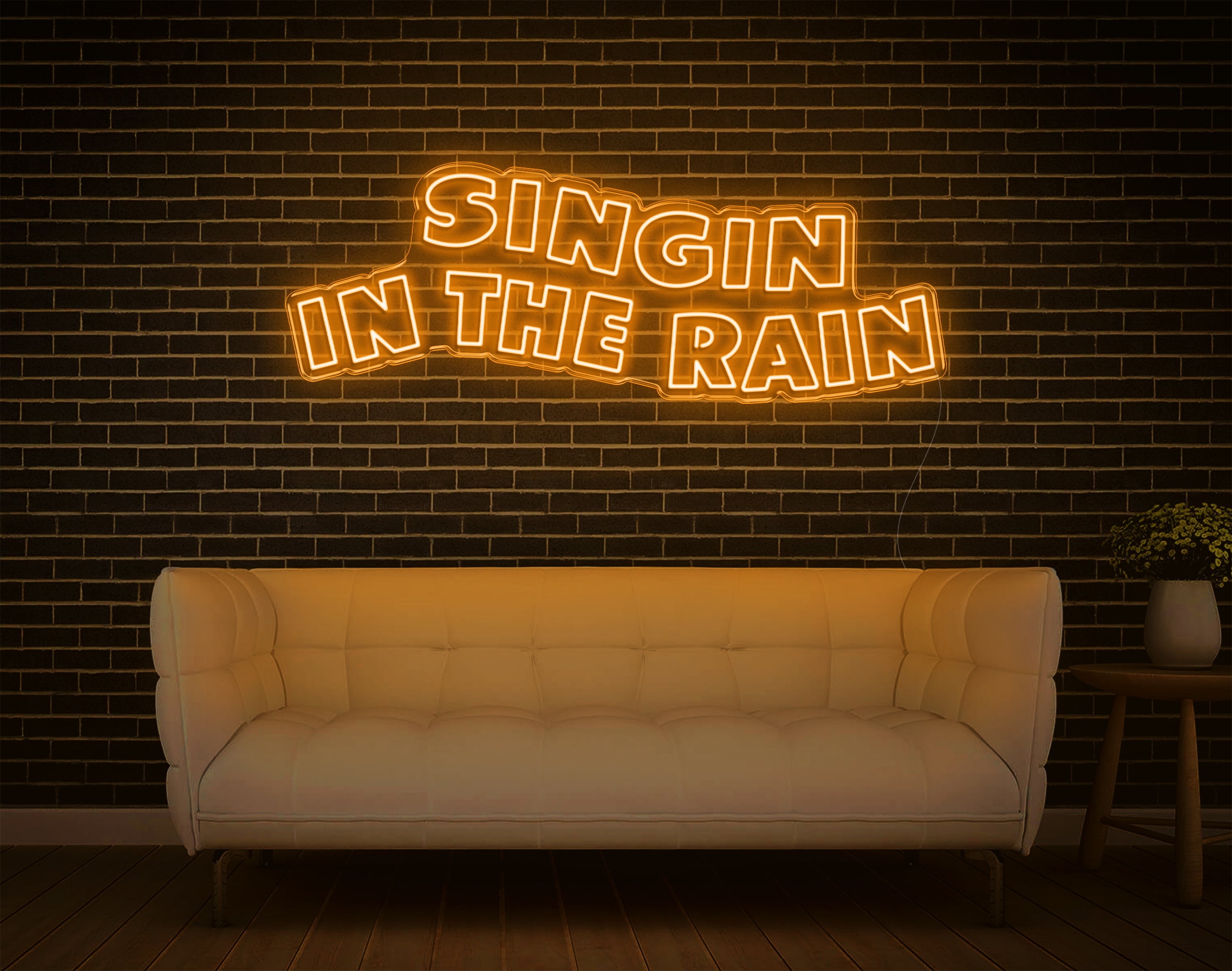 Singing In The Rain LED Neon Sign