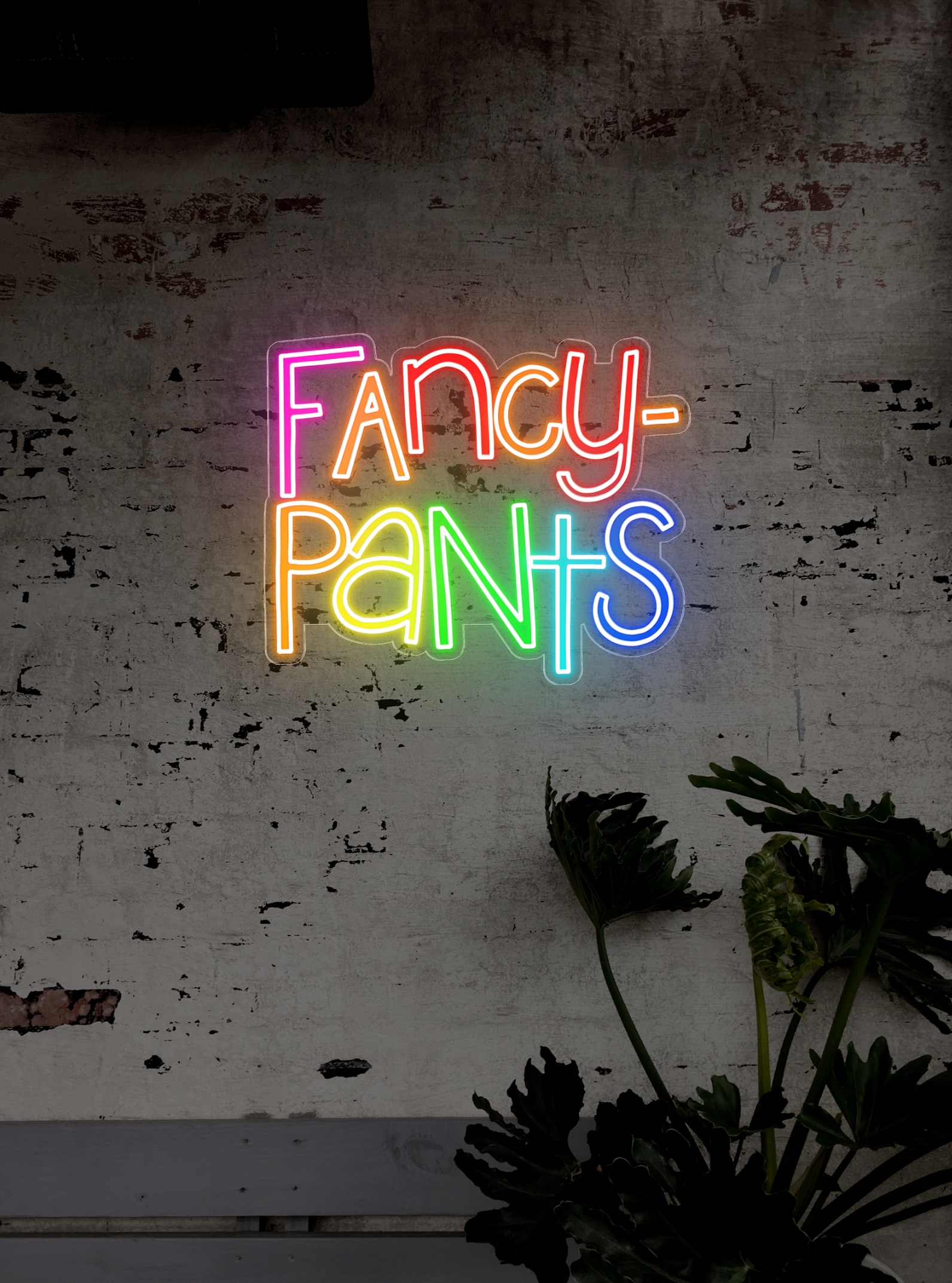 Fancy Pants LED neon sign