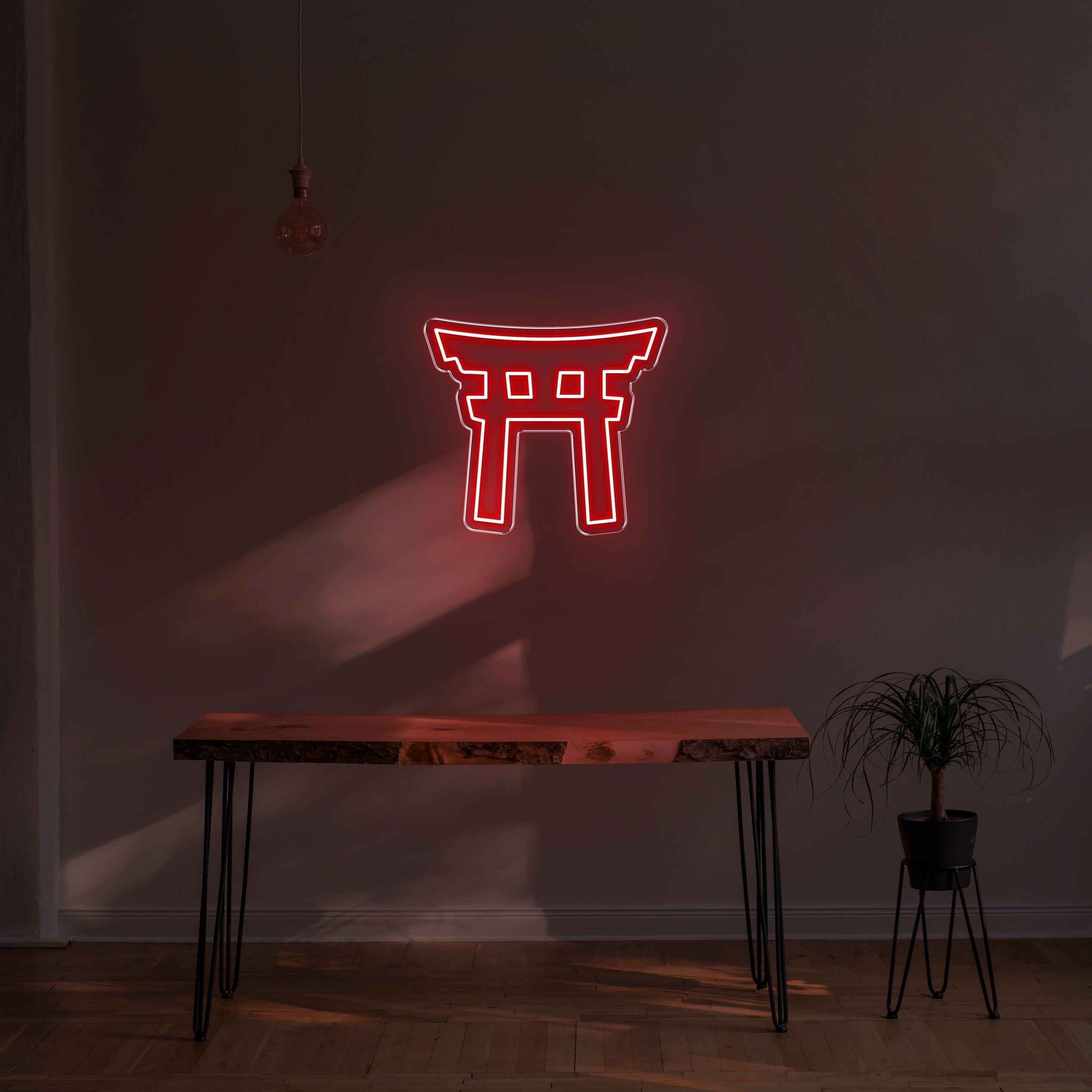 Shinto LED neon sign