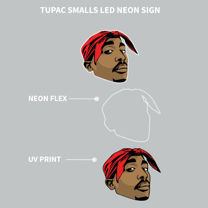 Tupac Neon Art